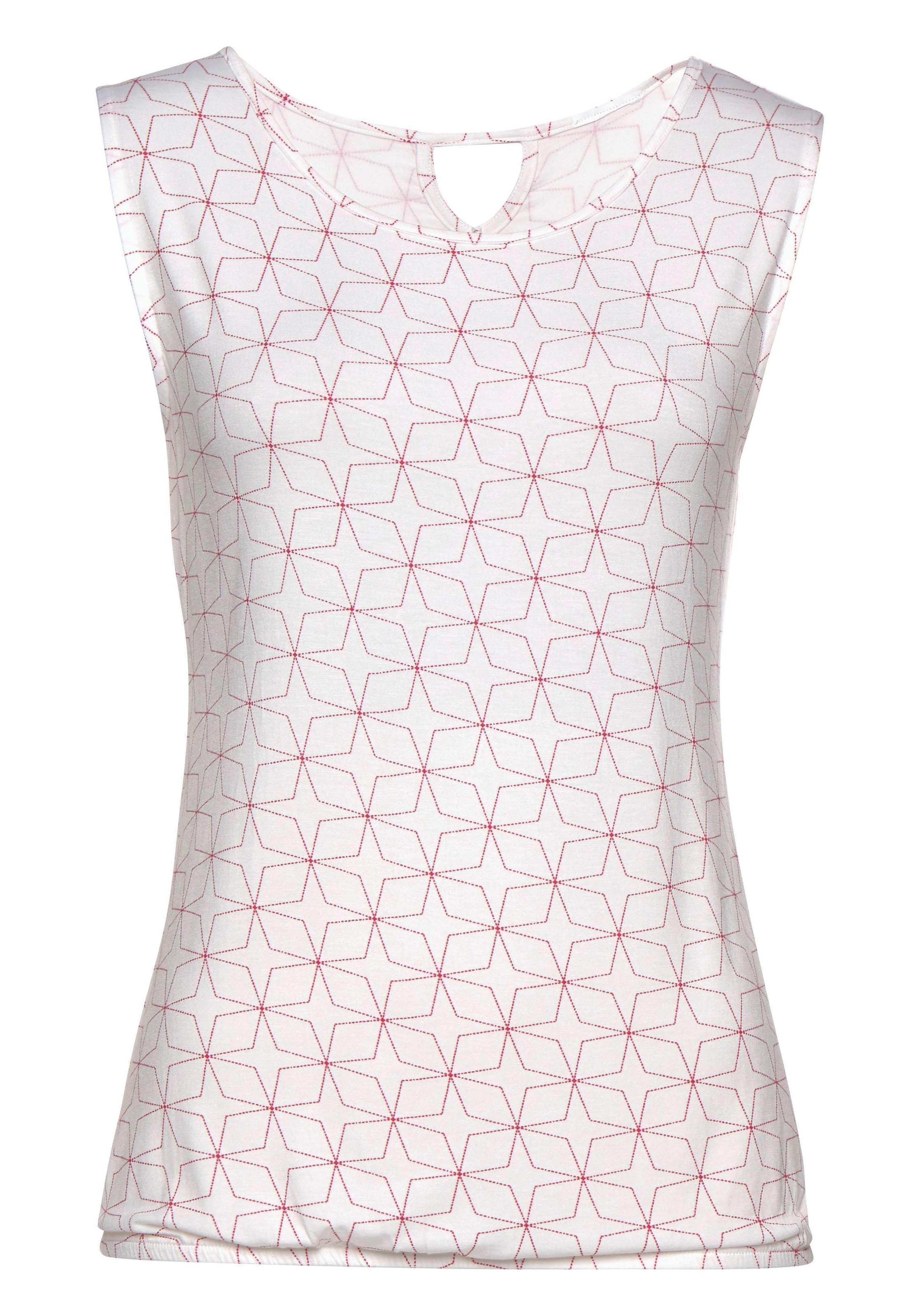 LASCANA Tanktop, (2er-Pack), mit kleinem Cut-Out im Nacken