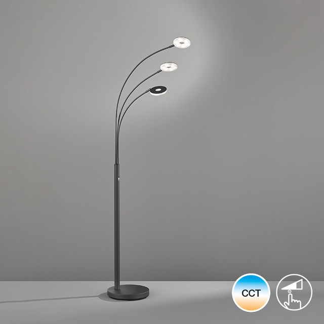 FISCHER & HONSEL LED Bogenlampe »Dent«, 3 flammig, Leuchtmittel LED-Modul | LED fest integriert