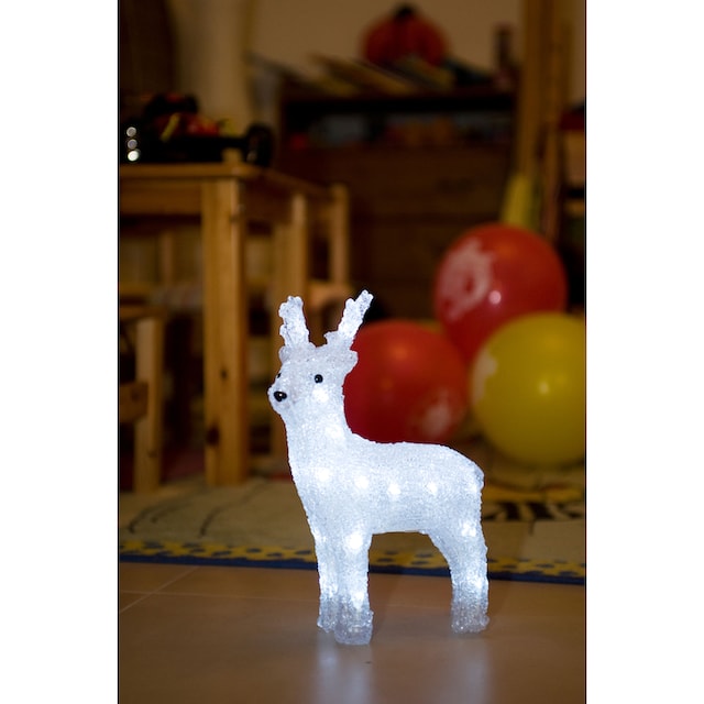 KONSTSMIDE Weihnachtsfigur »Weihnachtsdeko«, (1 St.), LED Acryl Rentier, 24 kalt  weiße Dioden kaufen im OTTO Online Shop