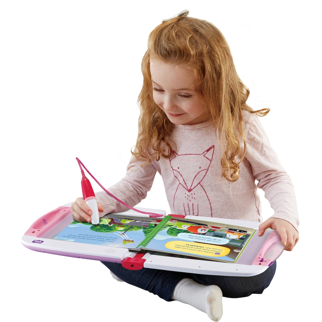 Vtech® Kindercomputer »MagiBook v2, pink, Interaktives Lernbuchsystem,«, mit 2 Lernbüchern