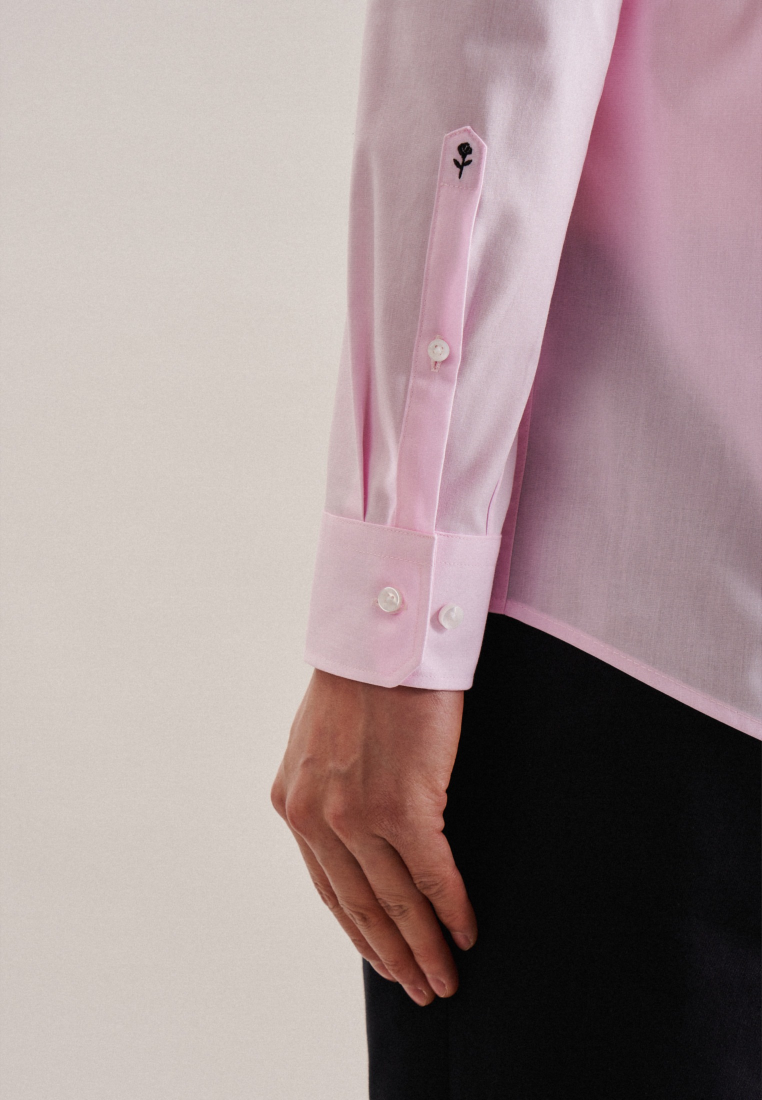 seidensticker Businesshemd »Schwarze Rose«, Regular Kentkragen Uni