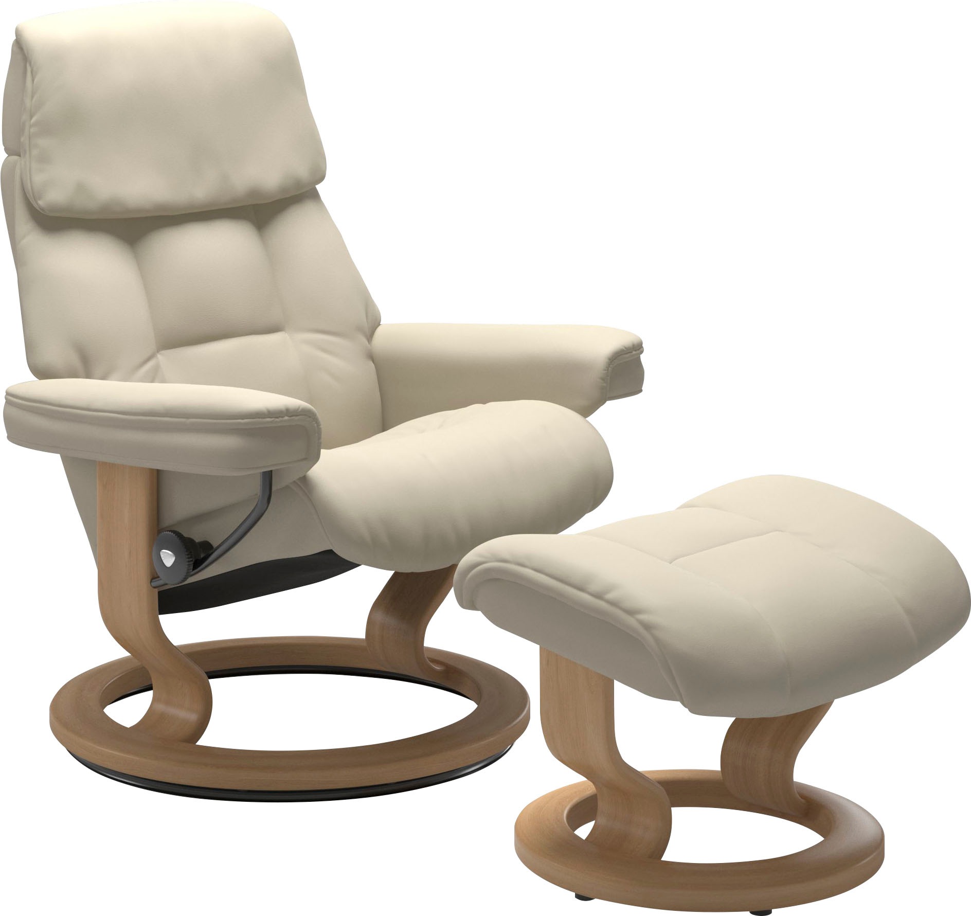 Stressless® Relaxsessel »Ruby«, (Set), mit Classic Base, Größe L, Gestell Eiche, Wenge, Braun & Schwarz