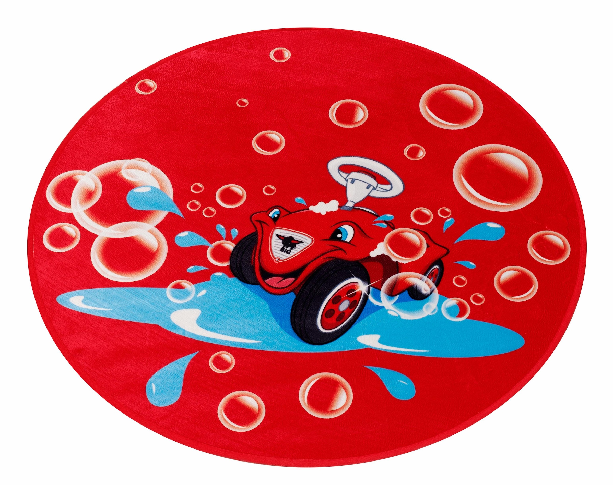 Kinderteppich »Bobby Car103«, rund, besonders weich durch Microfaser, Kinderzimmer