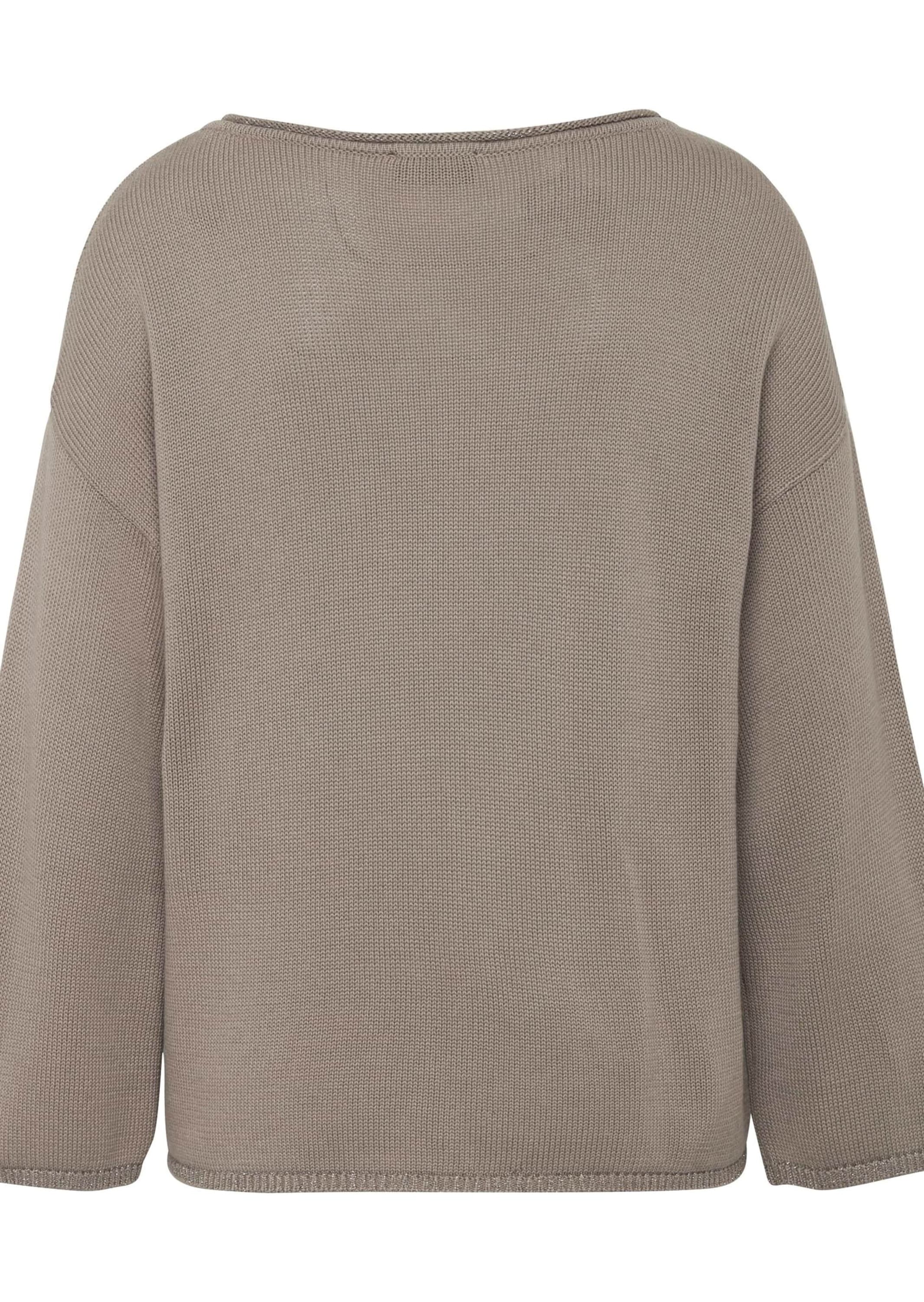 GOLDNER Strickpullover »Kurzgröße Pullover mit leichten U-Boot-Ausschnitt«