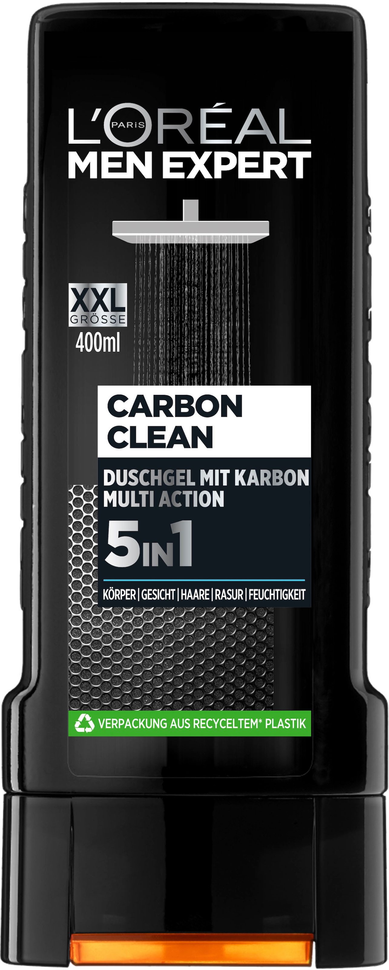 L'ORÉAL PARIS MEN EXPERT Duschgel »Carbon Clean 5in1 XXL«, (Packung, 6 tlg.), mit Carbon