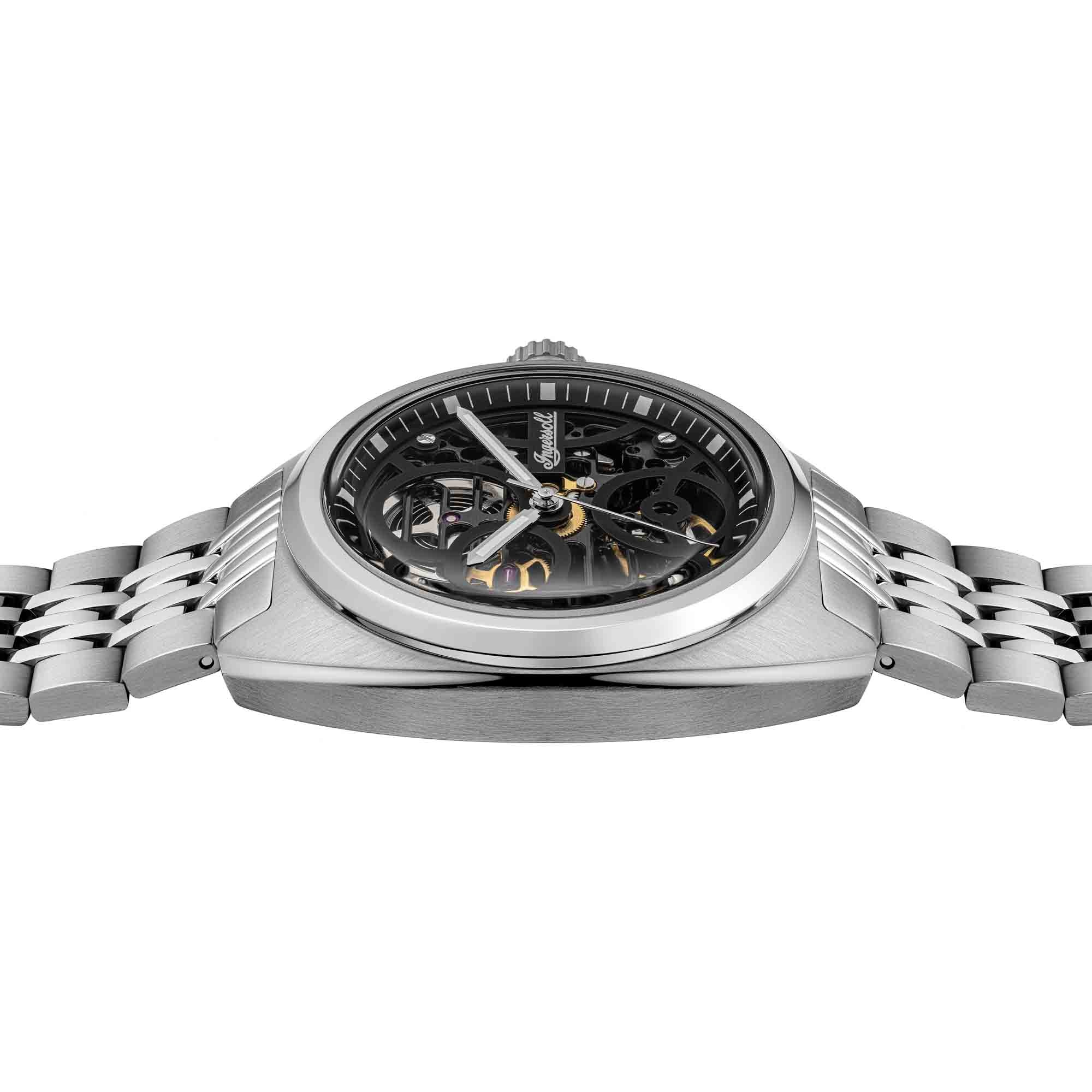 Ingersoll Automatikuhr »The Wrangler« Armbanduhr, Herrenuhr, Mechanische Uhr, Edelstahlarmband, analog