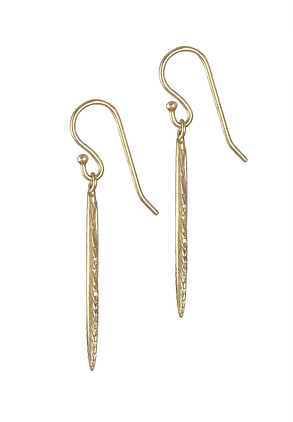 Elli Paar Ohrhänger »Ohrringe Ohrhänger Feder 925 Sterling Silber«