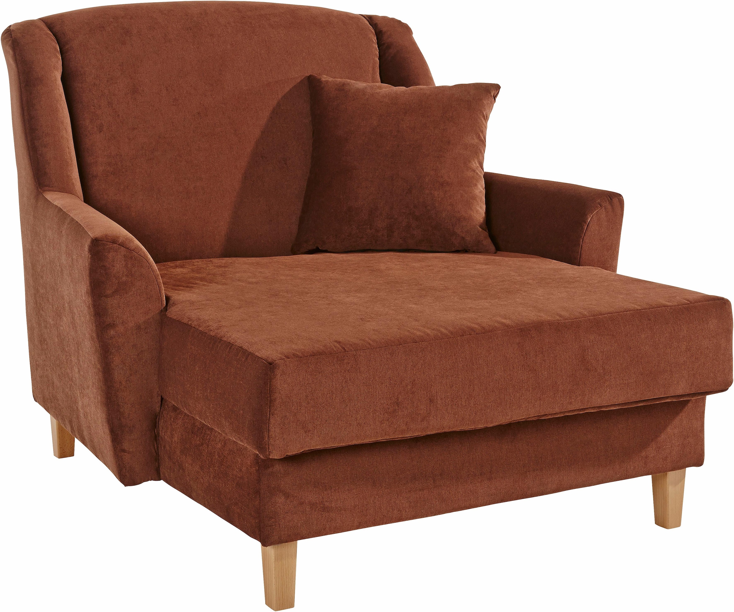 Max Winzer® XXL-Sessel »Julia, Megasessel mit Platz für 2, komfortabel und bequem«, Loungesessel in Ohrenbackenoptik, zeitlos und elegant, Holzfuß