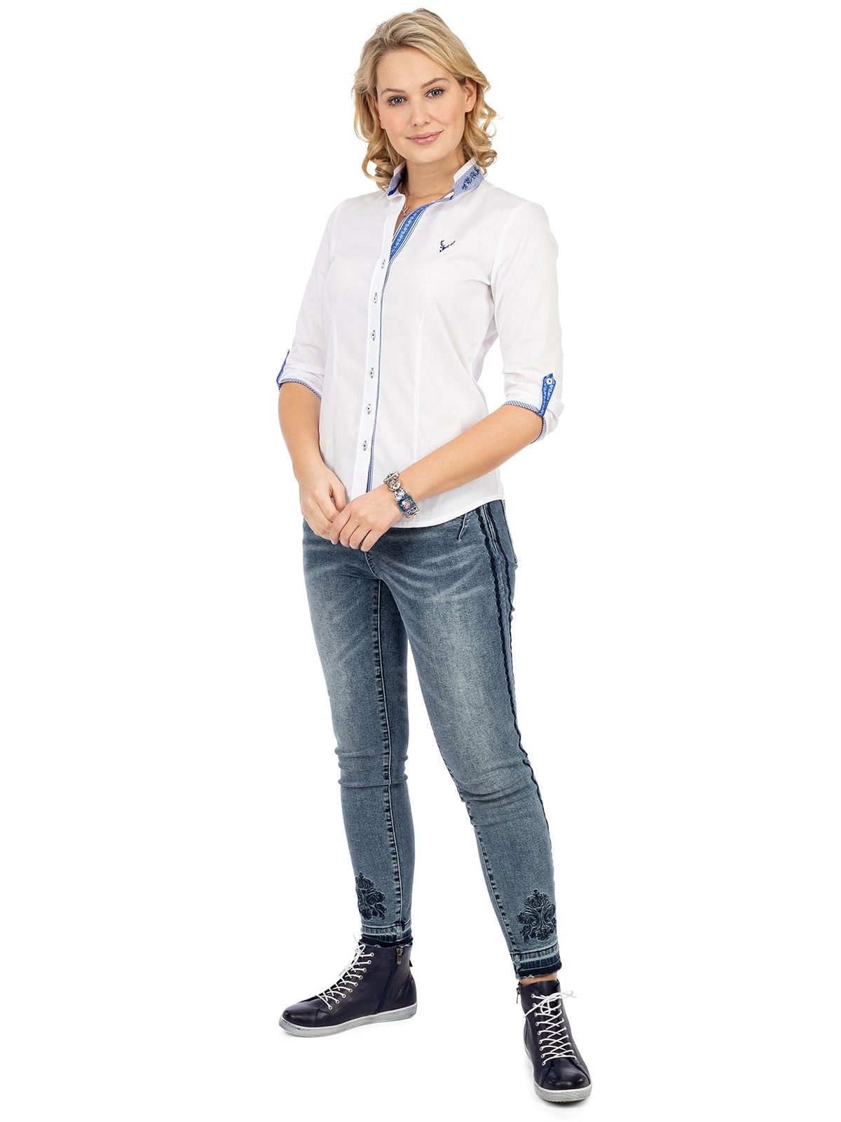 OS-Trachten Blusentop »Trachtenbluse 450012-3684«