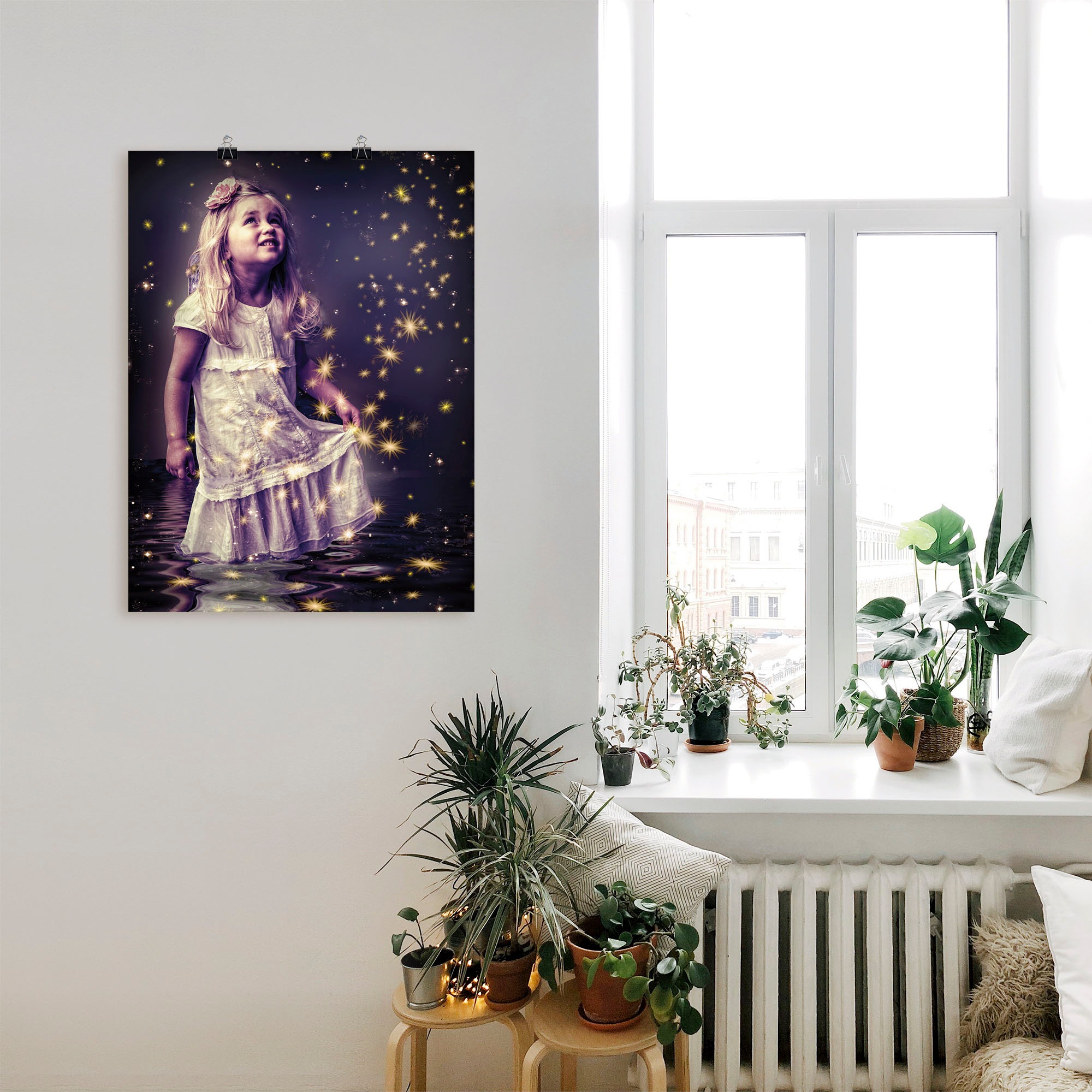 Artland Poster »Märchen - Sterntaler«, Geschichten & Märchen, (1 St.), als Alubild, Leinwandbild, Wandaufkleber oder Poster in versch. Größen