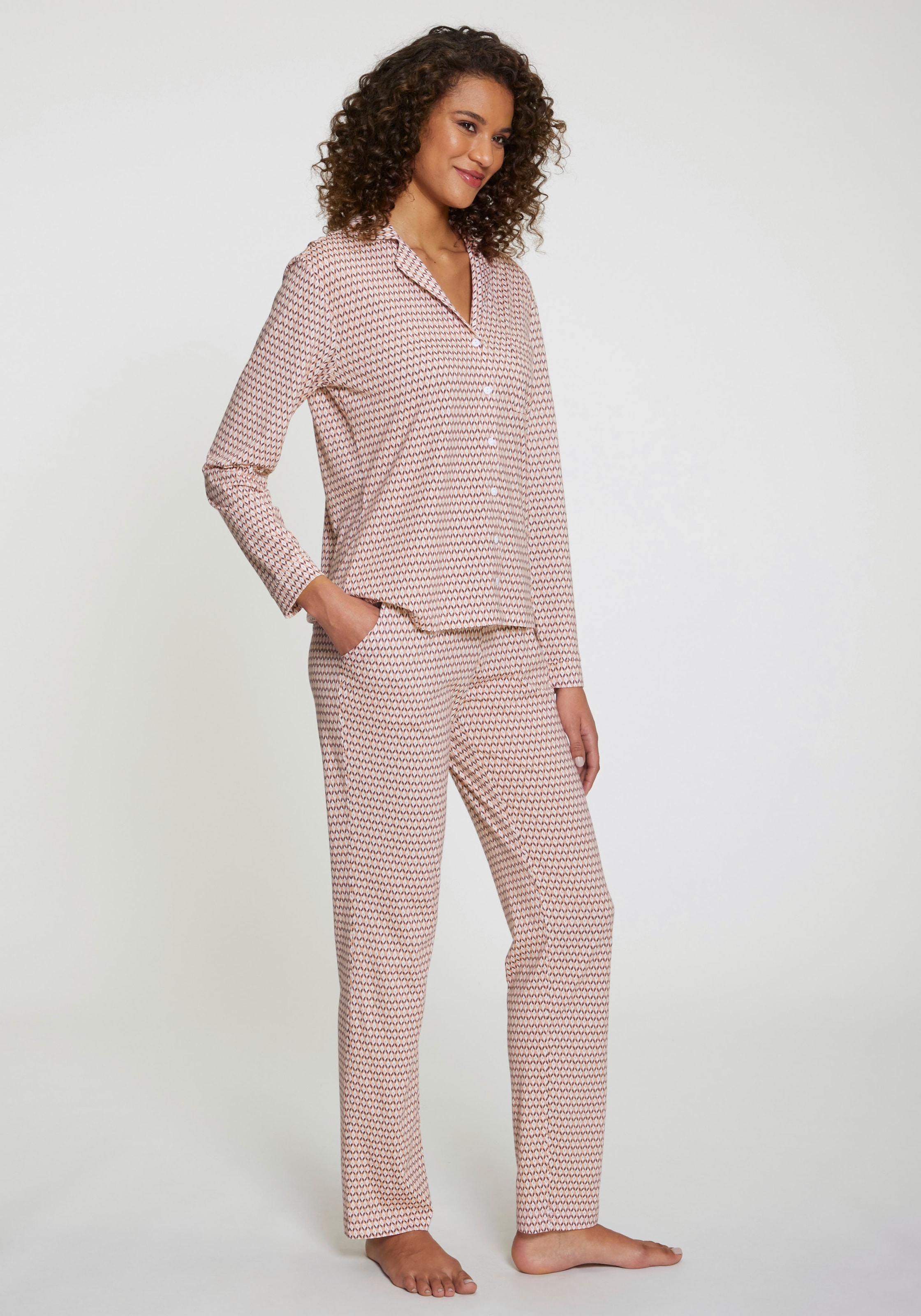 s.Oliver Pyjama Set, 2 in klassischem Schnitt