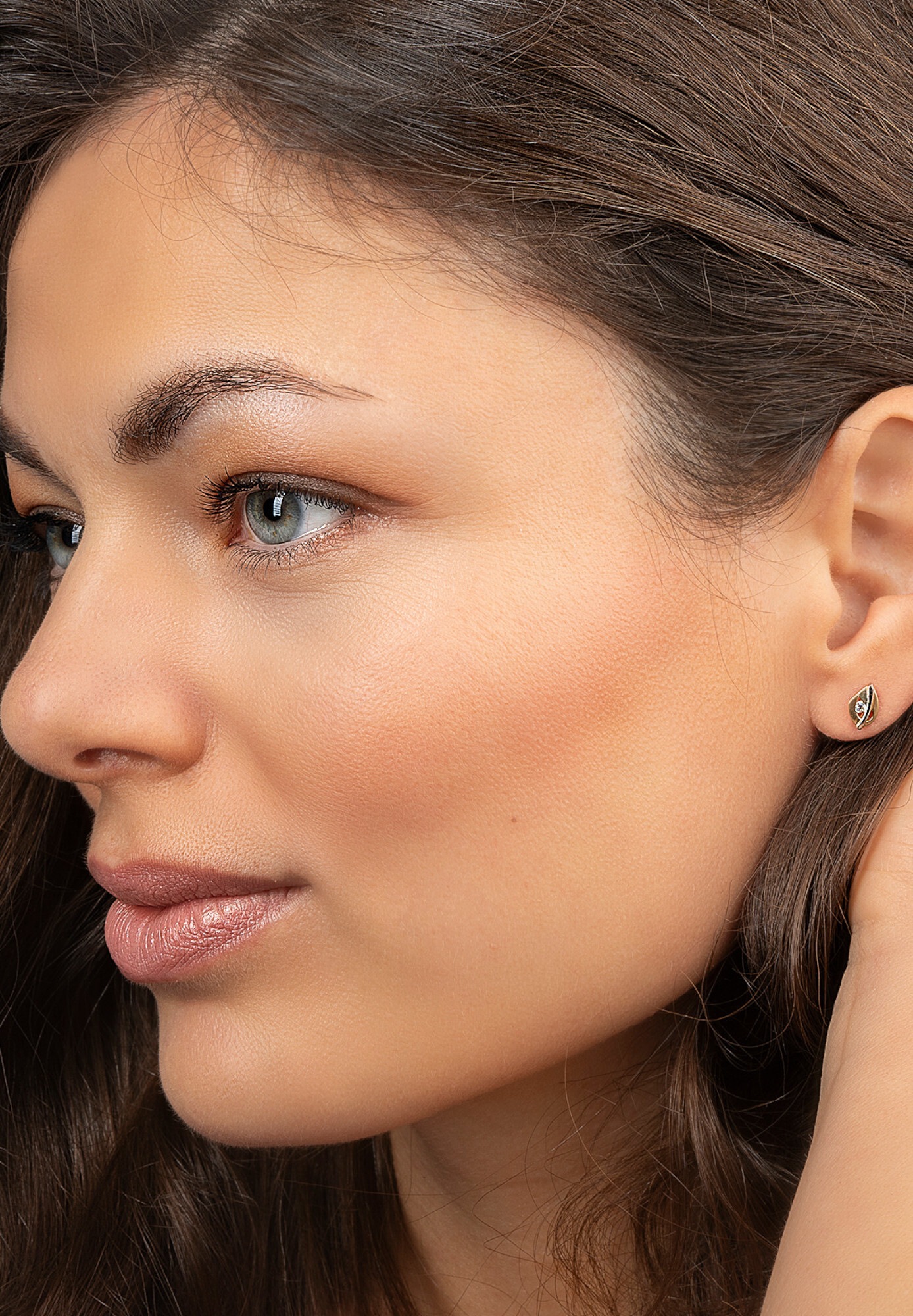 ONE ELEMENT Paar Ohrstecker »Zirkonia Ohrringe   Ohrstecker aus 333 Gelbgold«