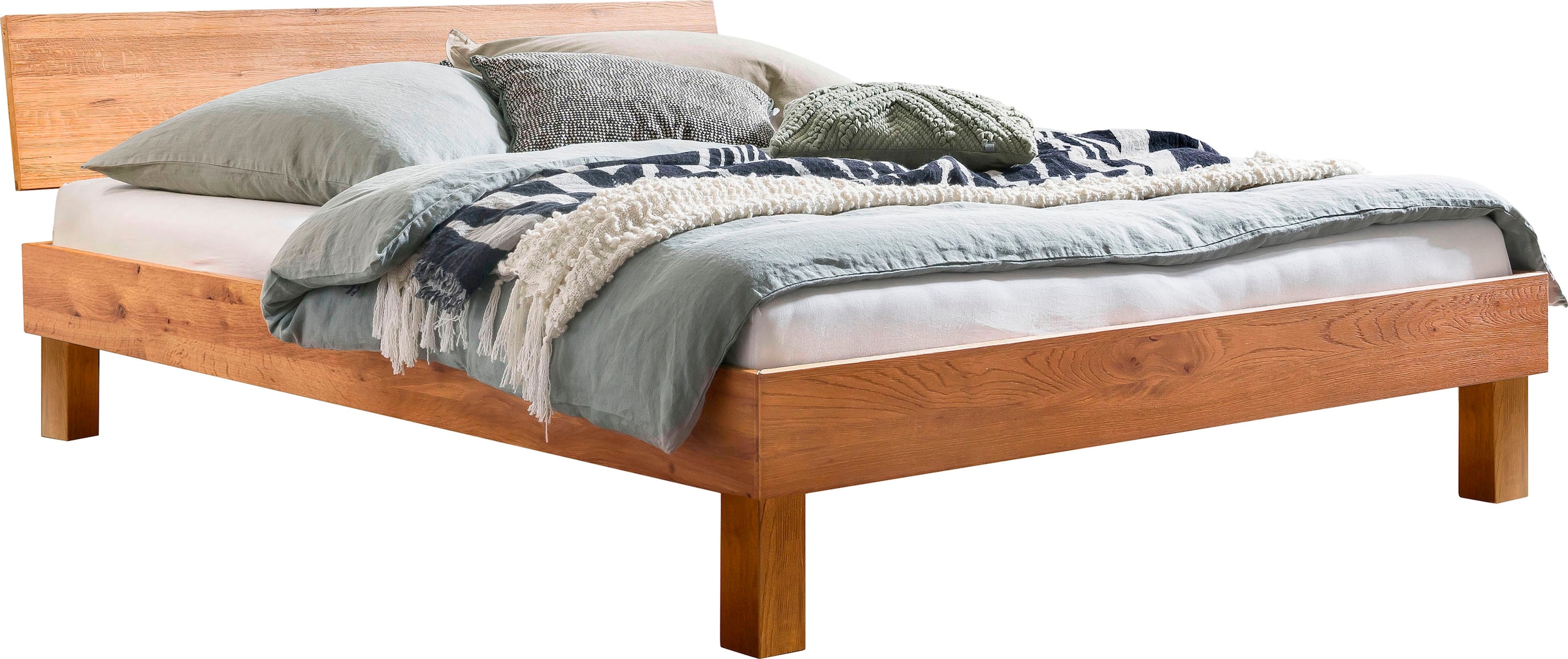 Hasena Holzbett »Forti« Fußhöhe 25 cm in braun, Größe Liegefläche B/L: 100 cm x 200 cm