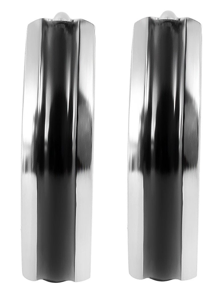 Adelia´s Paar Creolen »Damen Ohrringe ¿ Klappcreole aus Edelstahl«