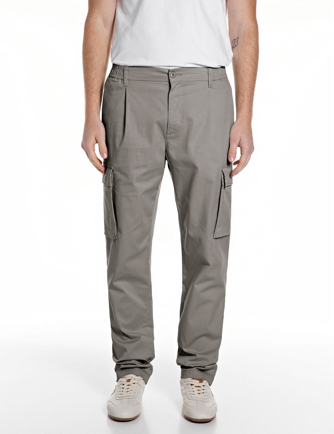 Replay Chinohose »Adhann«  aus Twill mit Cargotaschen, Tapered Fit