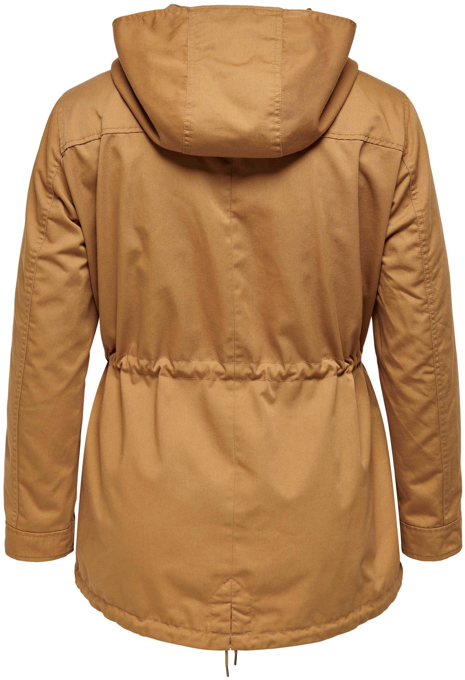 ONLY CARMAKOMA Parka »CARLORCA SPRING CANVAS PARKA OTW NOOS«, mit Kapuze