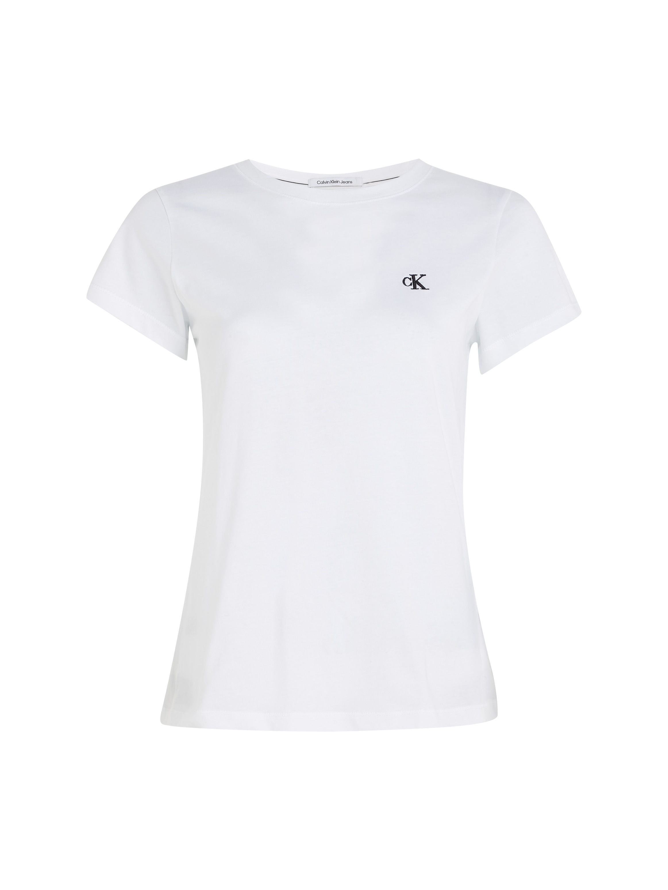 Brust mit »CK Klein EMBROIDERY SLIM bestellen der Jeans Calvin online auf TEE«, CK Logo OTTO T-Shirt bei gesticktem
