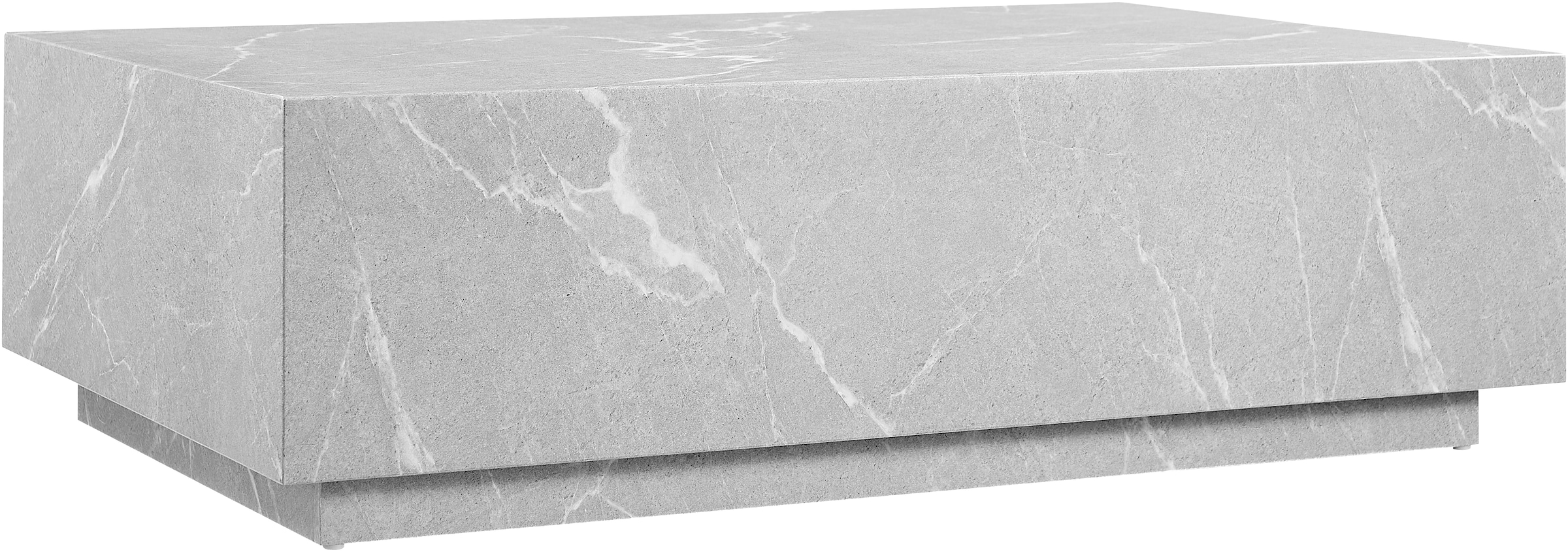 SalesFever Couchtisch »Almeria Beistelltisch B/T 120/75 cm«, rechteckig 120x75 cm, in Marmoroptik foliert
