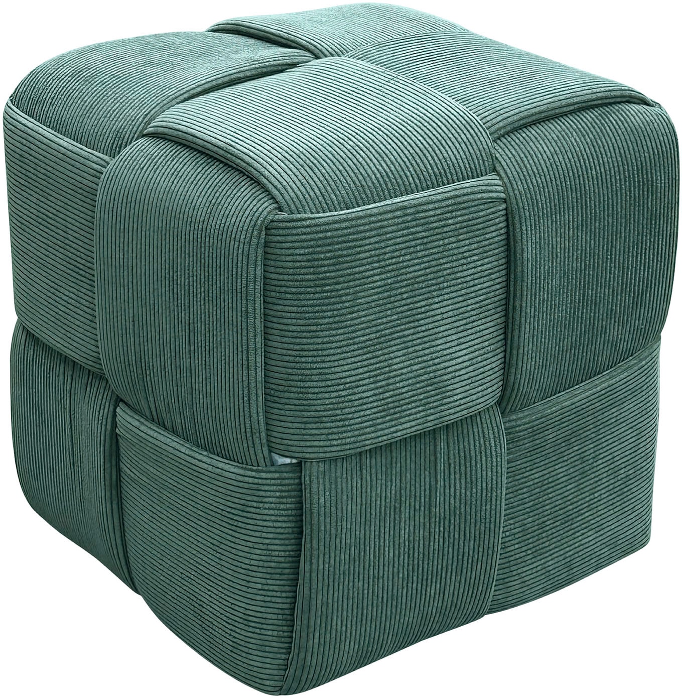 byLIVING Pouf »URBAN« Bezug Cord in verschiedenen Farben, Schaumstoff