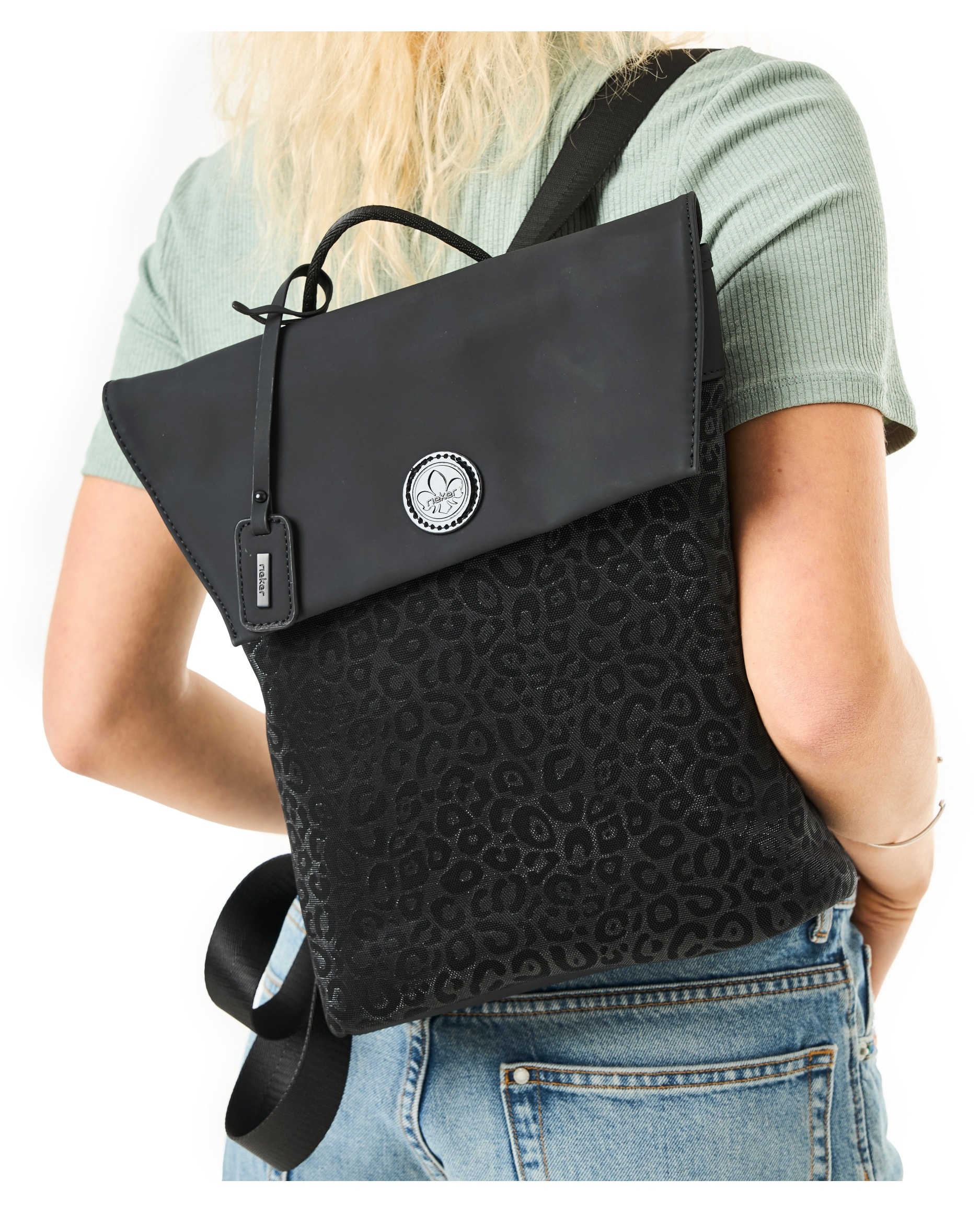 Rieker Cityrucksack, Freizeitrucksack mit gepolstertem Rücken