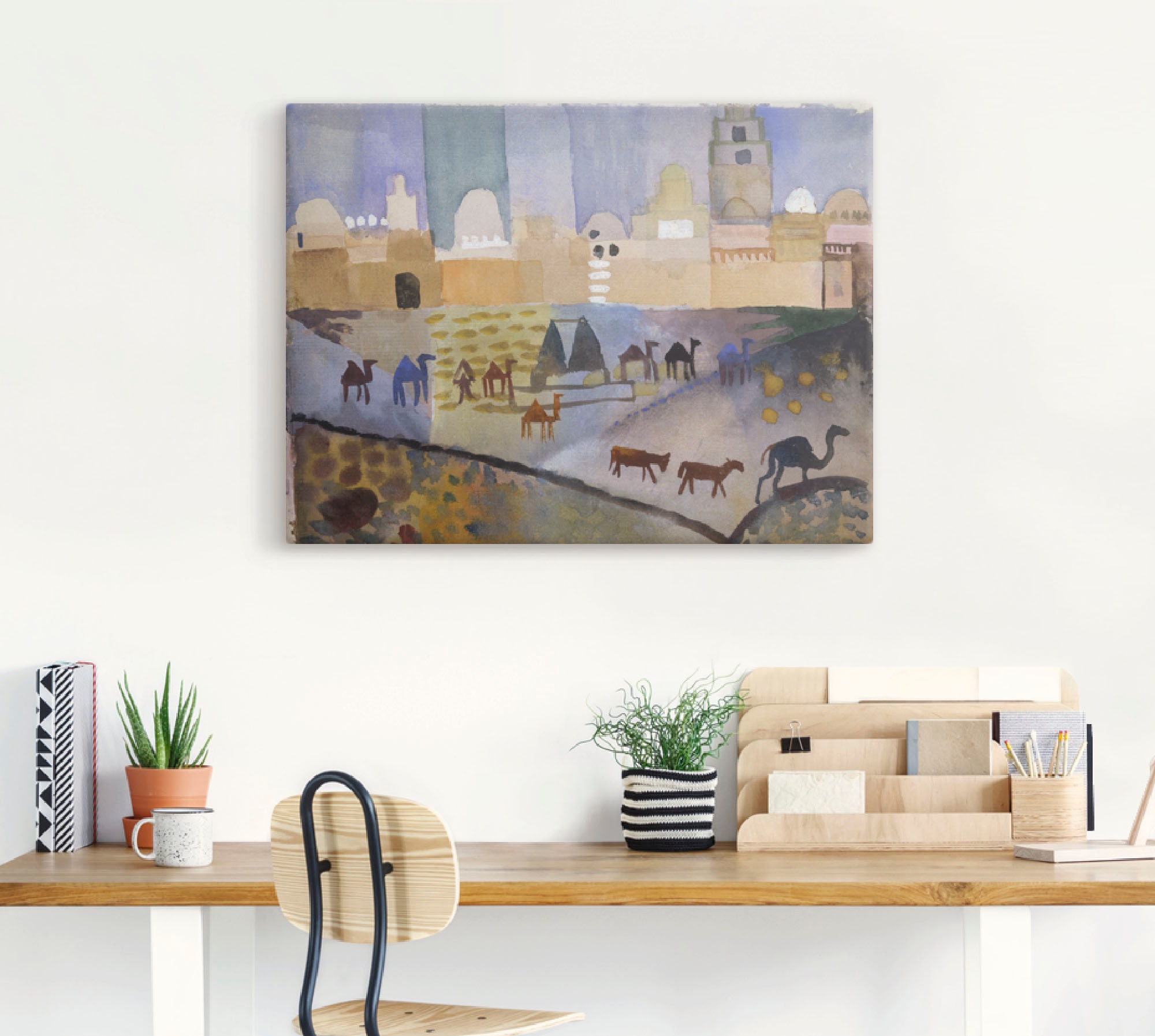 Artland Leinwandbild »Kairouan I. 1914.« Afrika 1 Stk. tlg. auf Holzrahmen gespannt