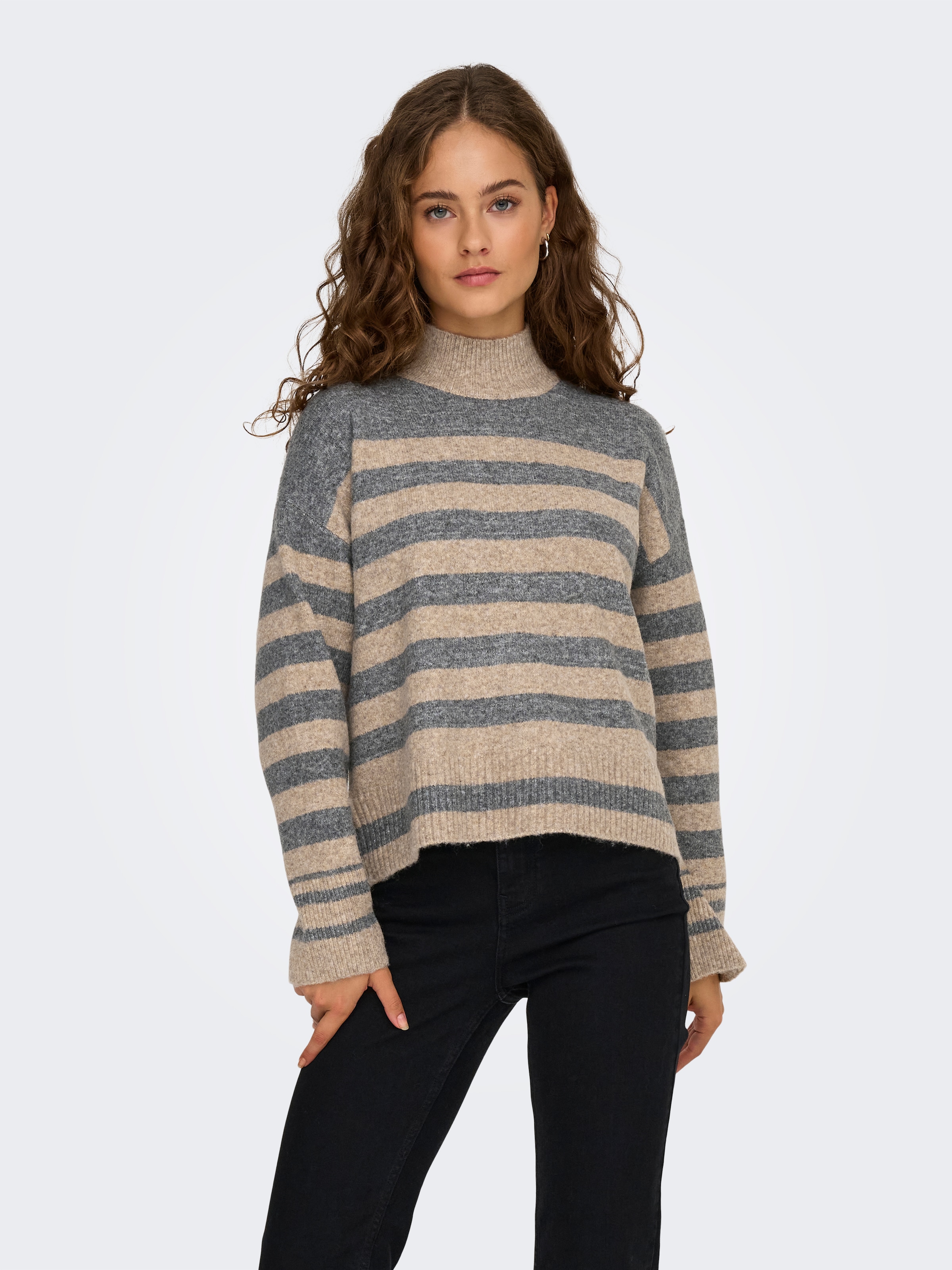 ONLY Strickpullover »ONLHEIDI LS HIGHNECK PULLOVER KNT NCA«