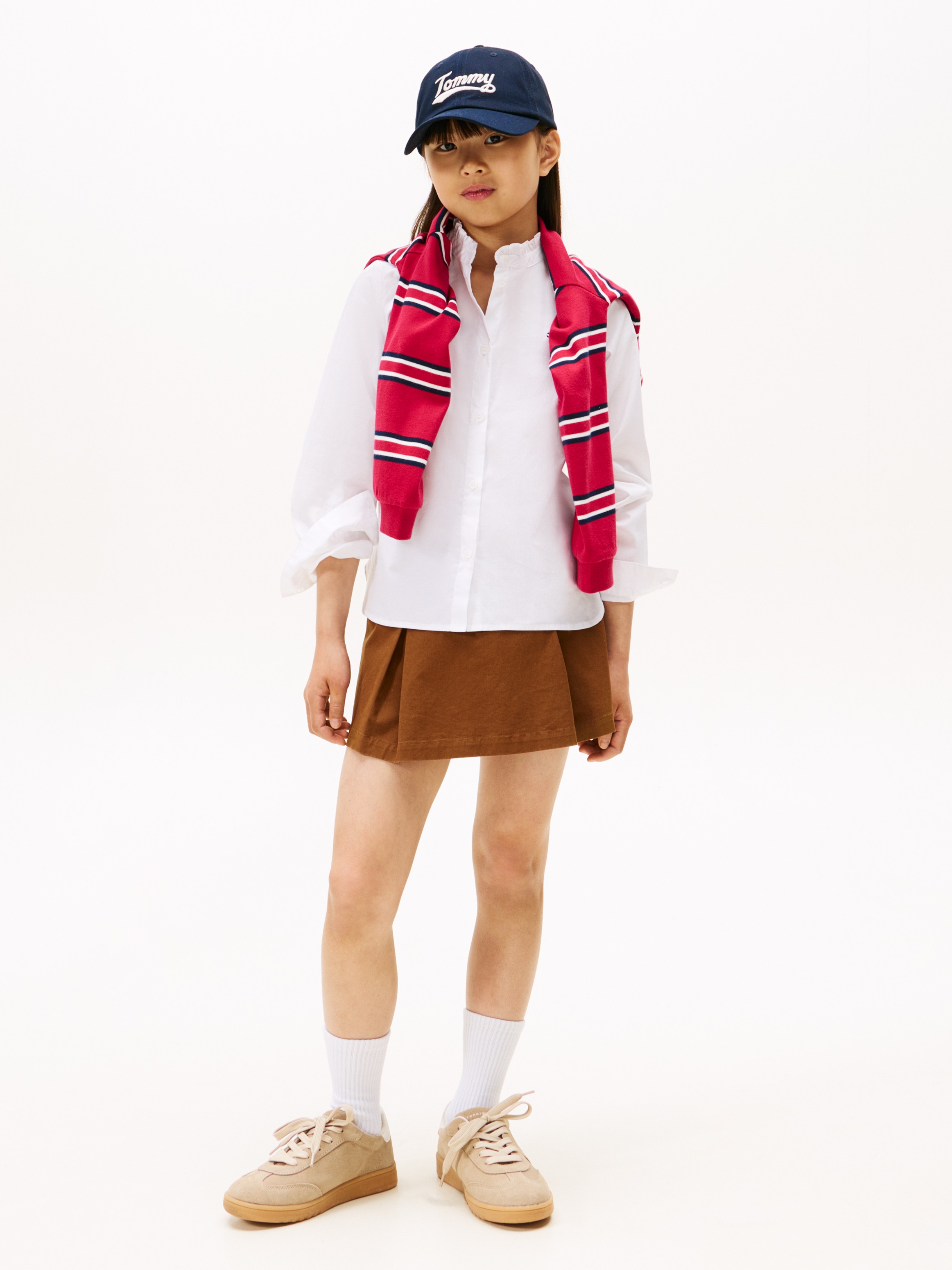 Tommy Hilfiger Langarmbluse »RUFFLE COLLAR BLOUSE LS«, Kinder bis 16 Jahre