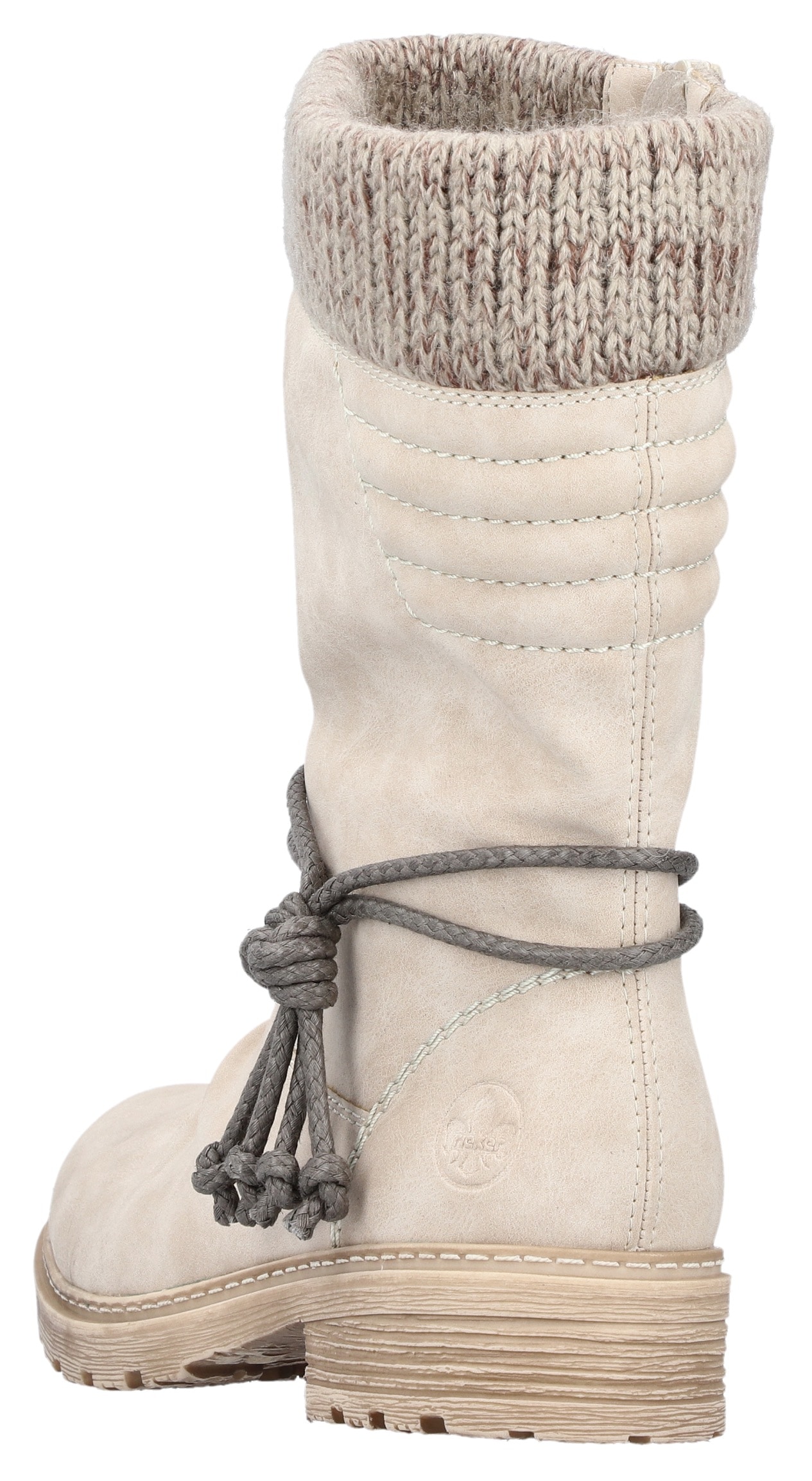 Rieker Winterstiefel, Winterboots, Blockabsatz, TEX-Membran, mit gestricktem Schaftrand