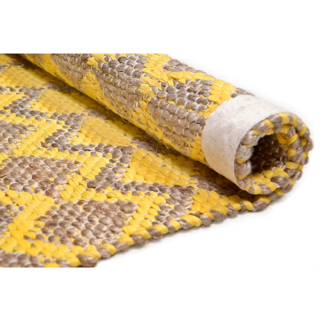 TOM »Geometric«, Teppich Jute Material: bei handgewebt, HOME Baumwolle, Flachgewebe, online rechteckig, OTTO TAILOR 40% 60%