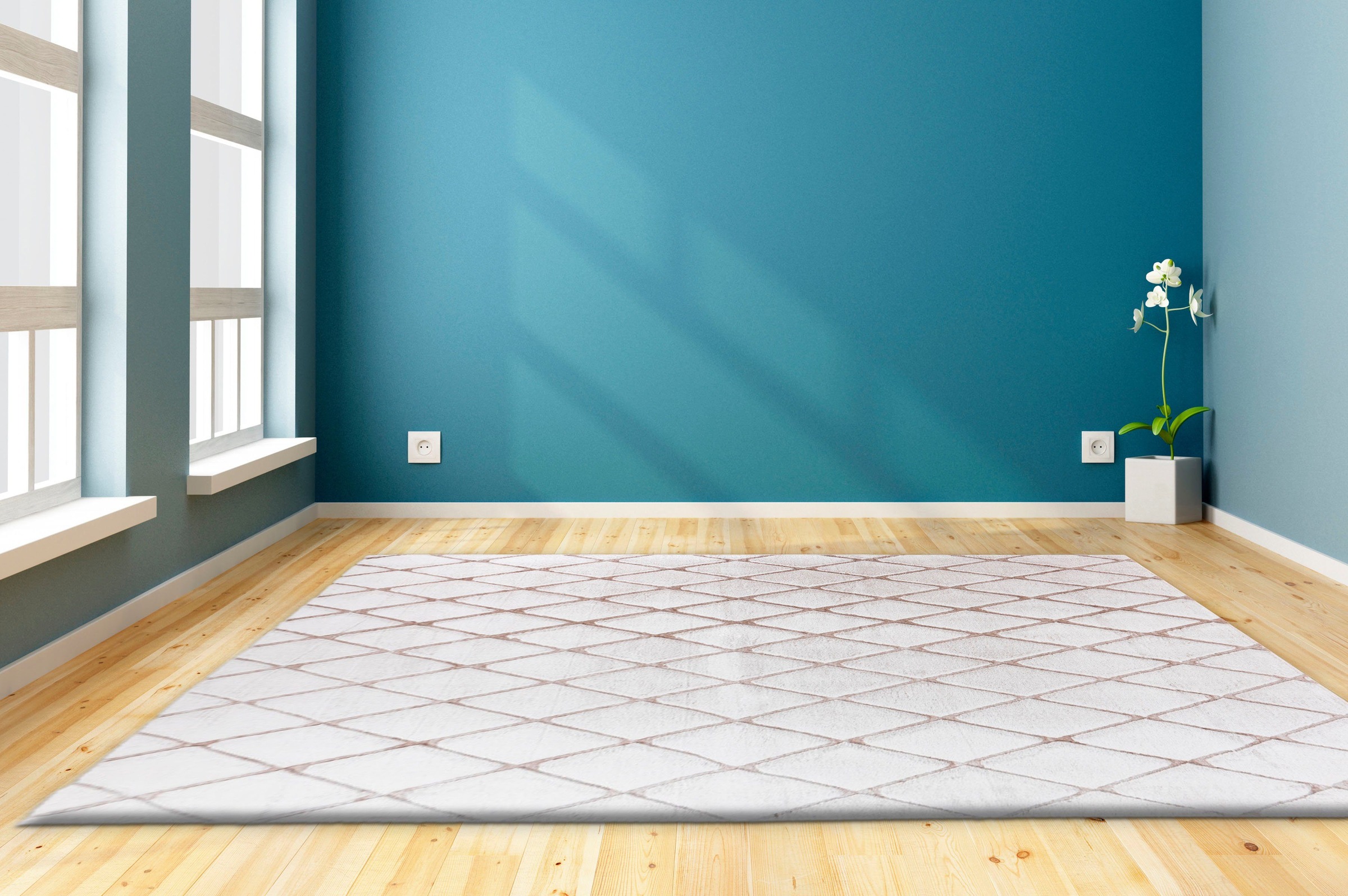 my home Teppich »Tilana« rechteckig 20 mm Höhe retro, Wohnzimmer