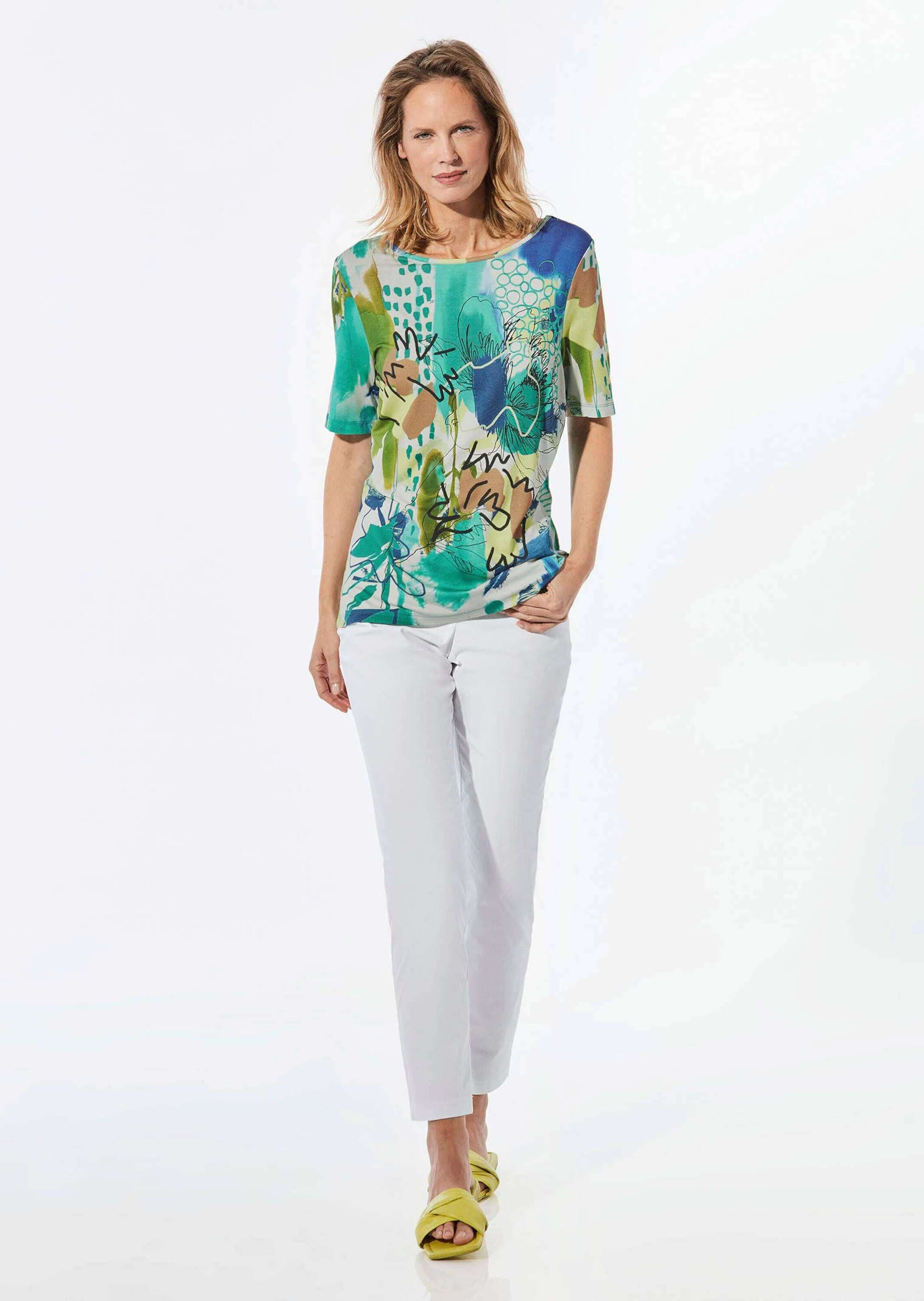 GOLDNER Kurzarmshirt »Shirt mit U-Boot-Ausschnitt« keine/nicht relevant