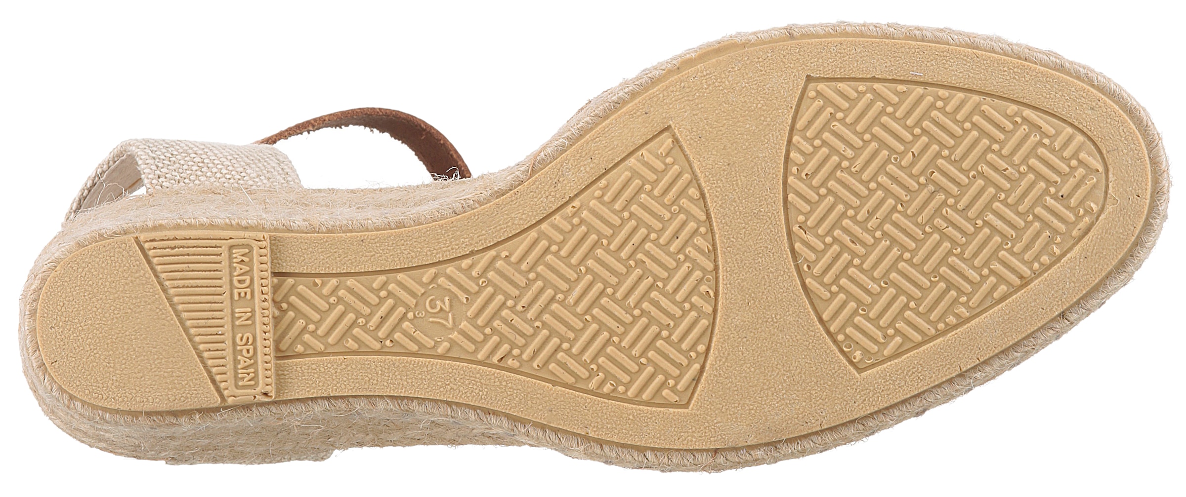 VERBENAS Sandalette »MALENA SERRAJE«, Sommerschuh, Riemchensandale, Urlaubschuh mit Keilabsatz