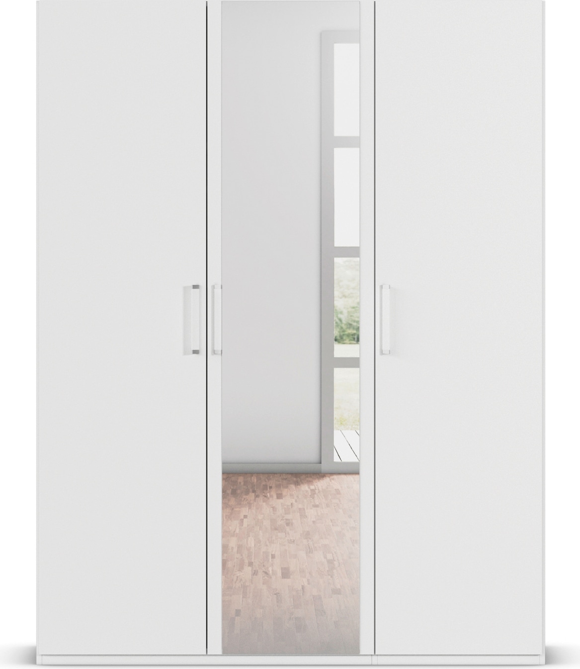 rauch Drehtürenschrank »Kleiderschrank Schrank Garderobe Schlafzimmerschrank EVELYN« in 2 Höhen 197 oder 210 cm erhältlich, inkl. SOFT-CLOSE-FUNKTION,  in elegantem Stil, viel Stauraum 3 Breiten und 2 Höhen MADE IN GERMANY