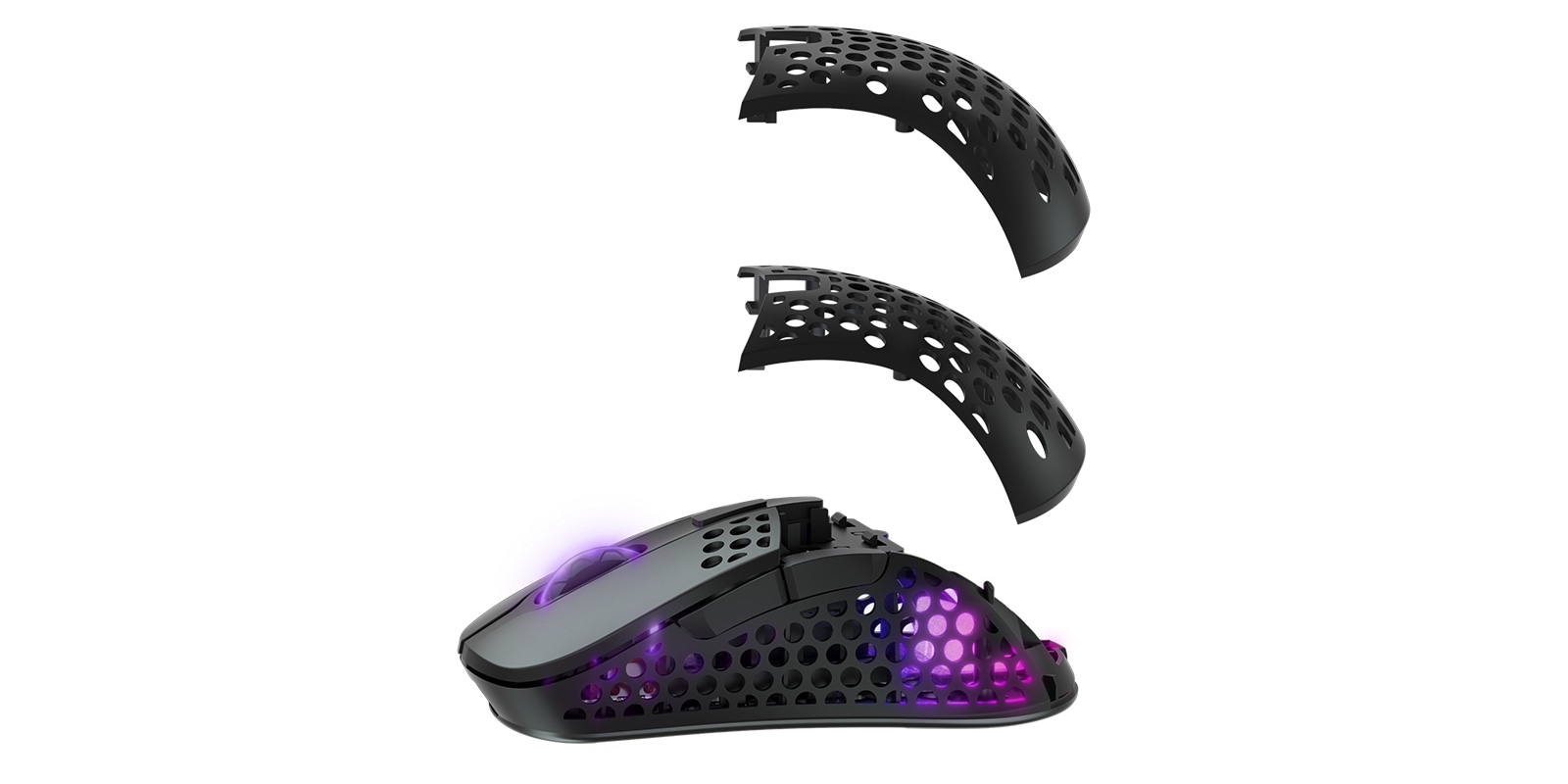 Cherry Xtrfy Gaming-Maus »M4 Wireless RGB«, Funk, ultraleichte Gaming-Maus