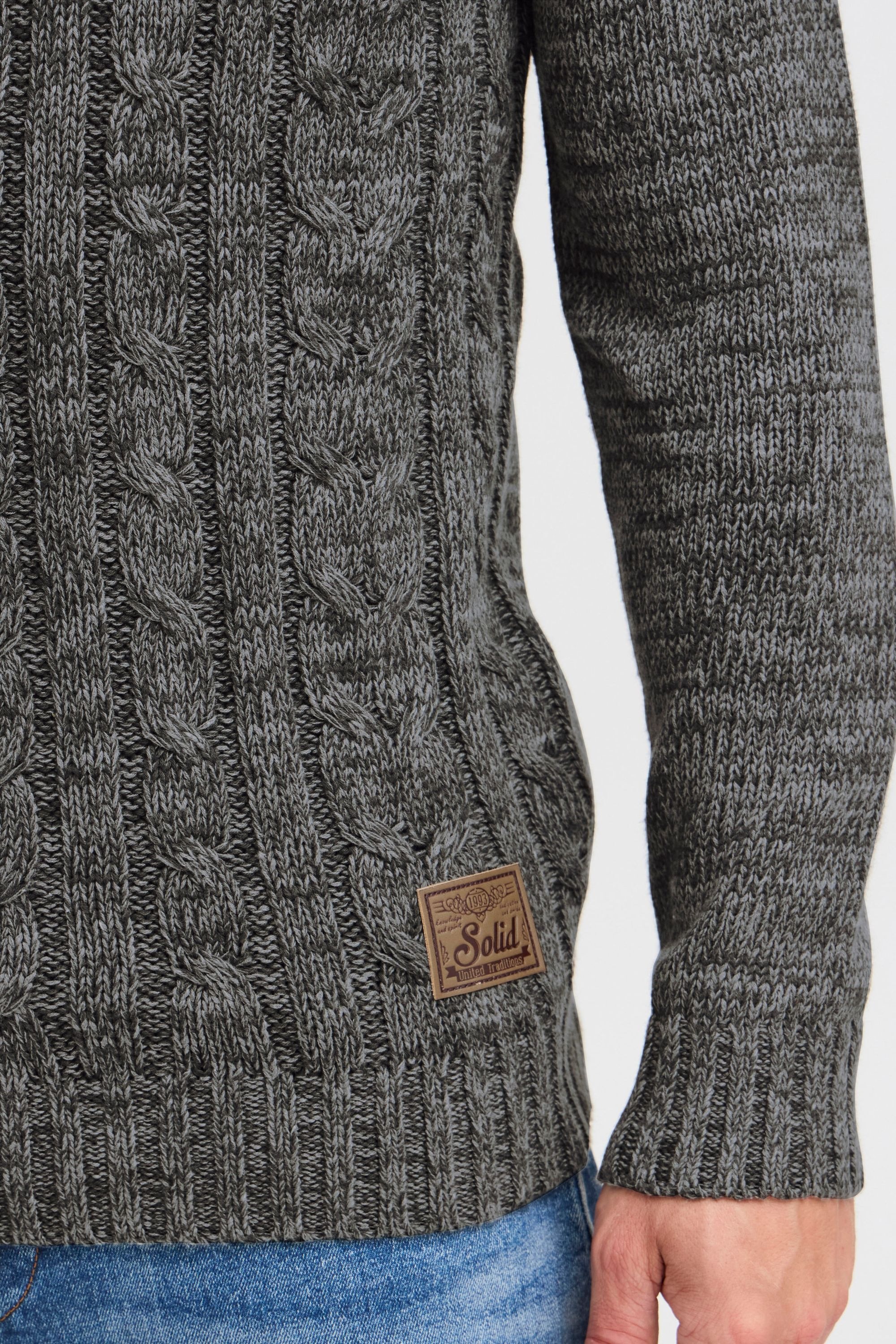 !Solid Strickfleece-Pullover »Strickpullover SDPhilemon«