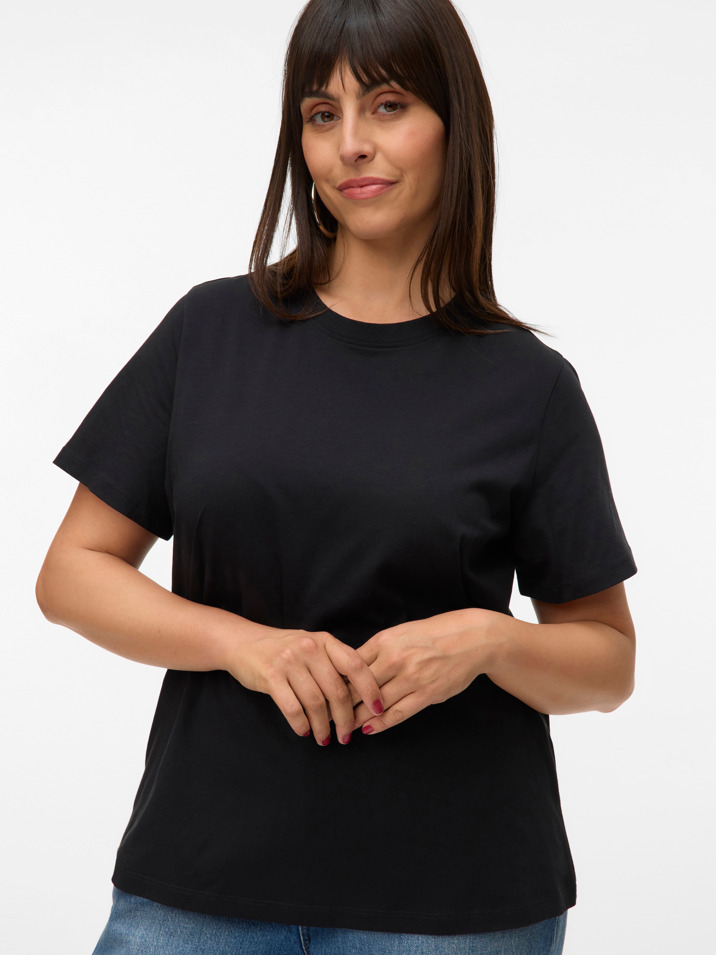 Vero Moda Curve Kurzarmshirt »VMPAULINA SS T-SHIRT GA JRS NOOS CUR«