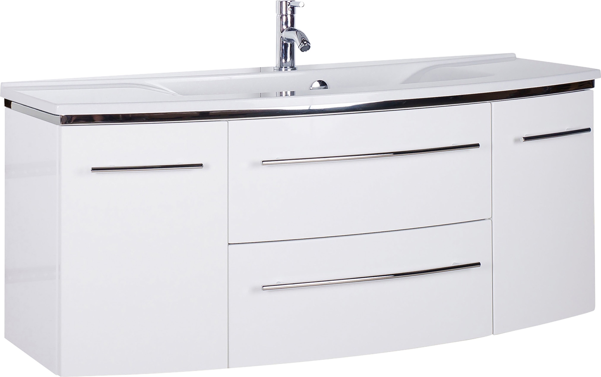 Saphir Waschtisch »3040« in weiß, Größe B/H/T: 122 cm x 90 cm x 48 cm