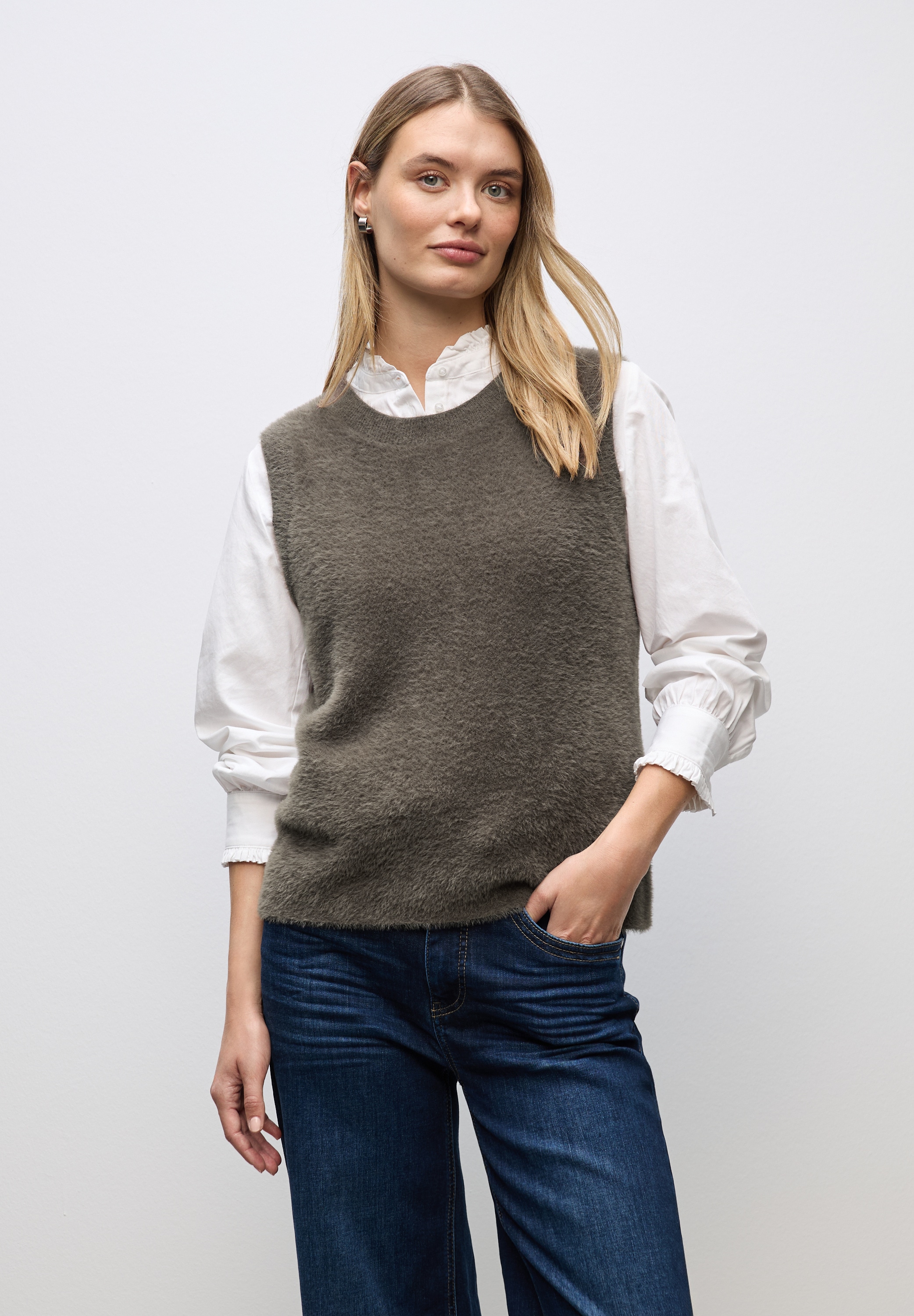 STREET ONE Pullunder aus kuschelig weicher Qualität, Regular Fit