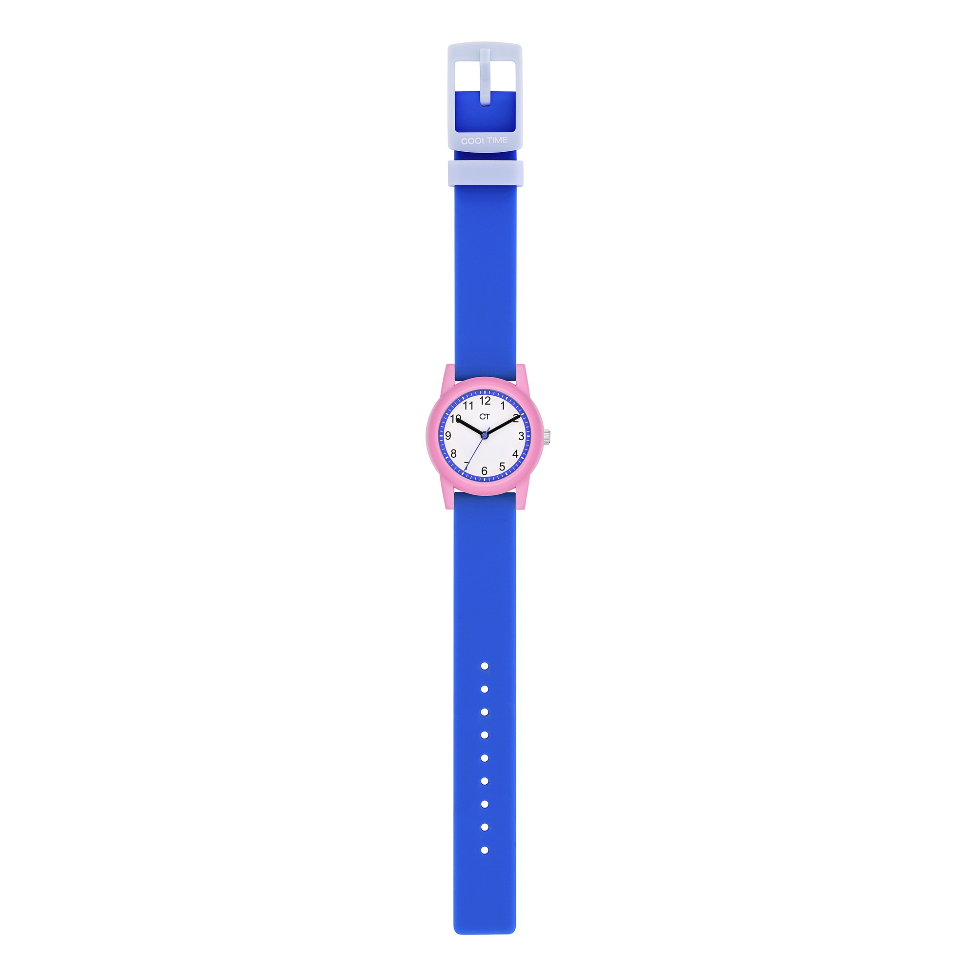 COOL TIME Quarzuhr »The Cool Blue Retro«, Armbanduhr, Silikonarmband, Kinderuhr, Mädchen, analog