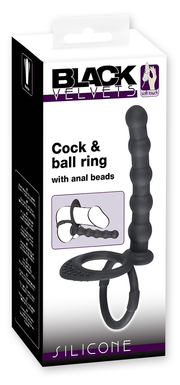 BLACK VELVETS Penisring »Penis- und Hodenring Cock & ball ring«