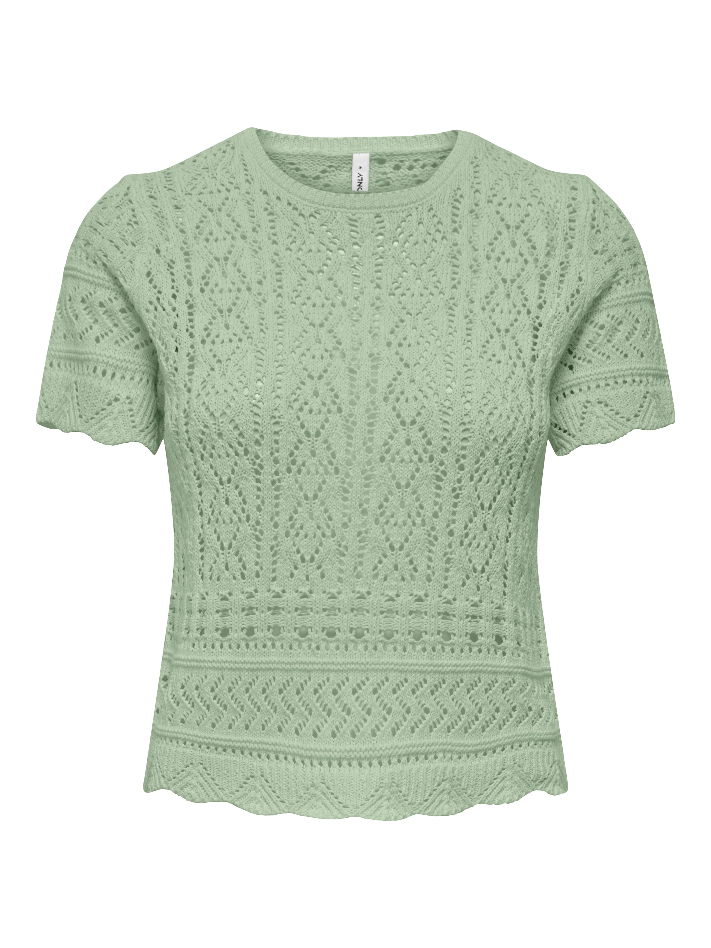 ONLY Kurzarmpullover »ONLELKE LIFE SS STRUCTUR O-NECK KNT NOOS«