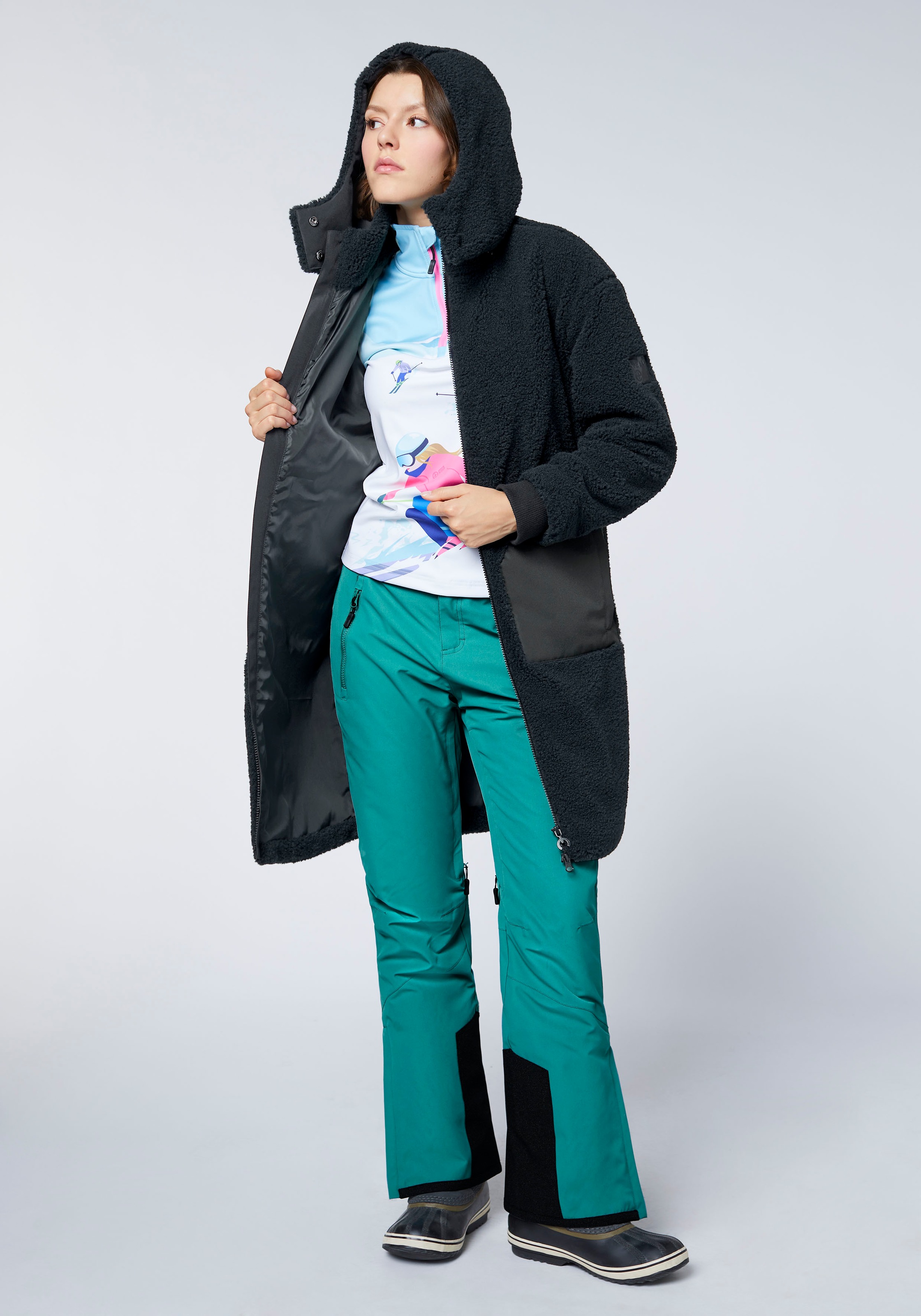 Chiemsee Troyer - aus funktionalem, innen angerauten Technical Fleece<br/>