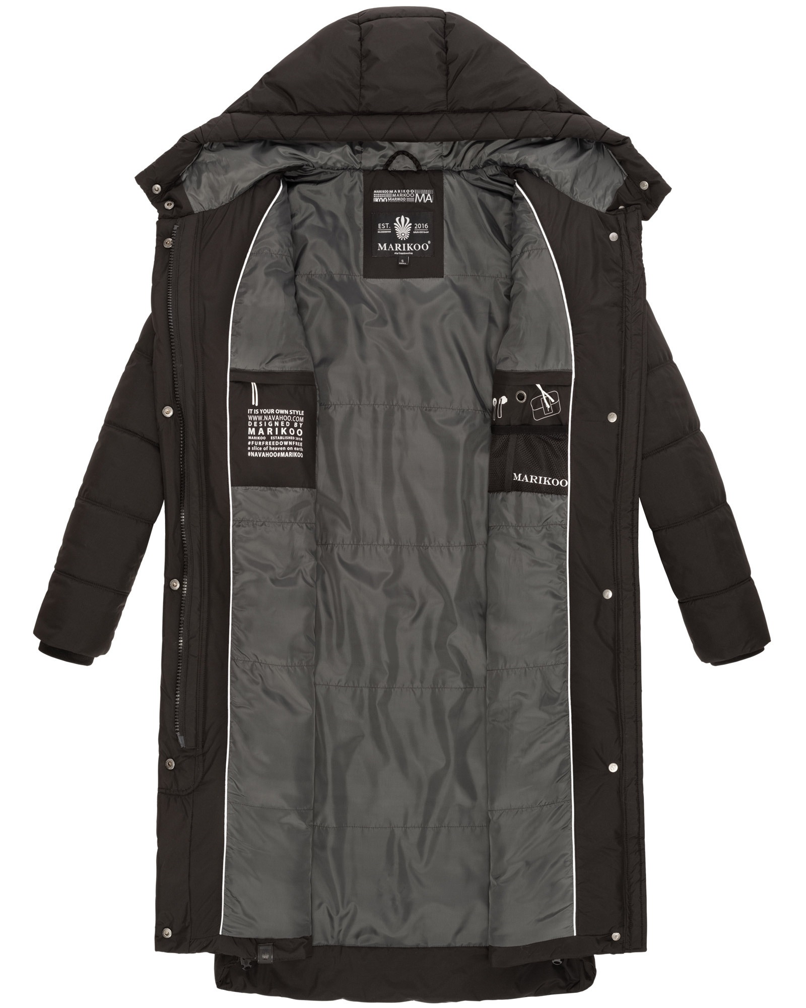 Marikoo Winterjacke »Marikoo Soranaa Damen Winterjacke B968«