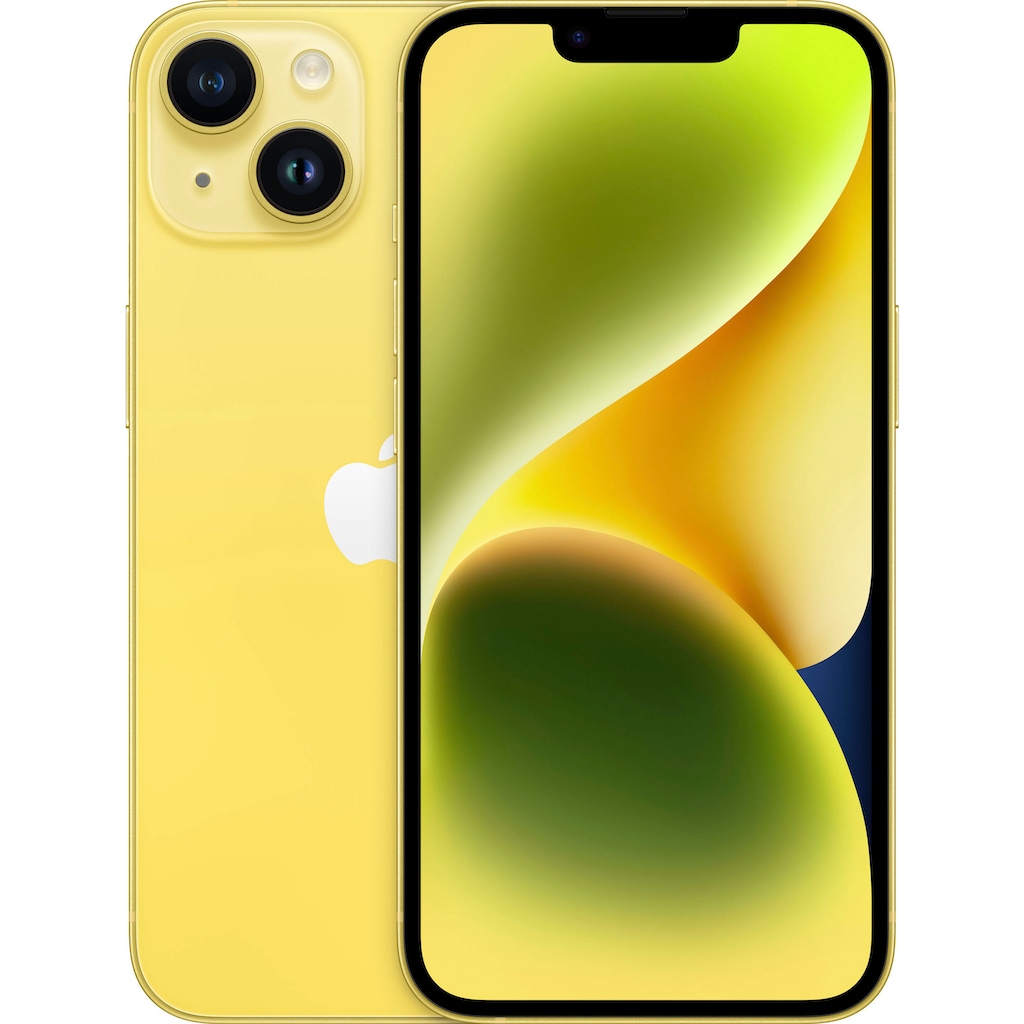 Apple Smartphone »iPhone 14 256GB«, gelb, 15,4 cm/6,1 Zoll, 256 GB Speicherplatz, 12 MP Kamera