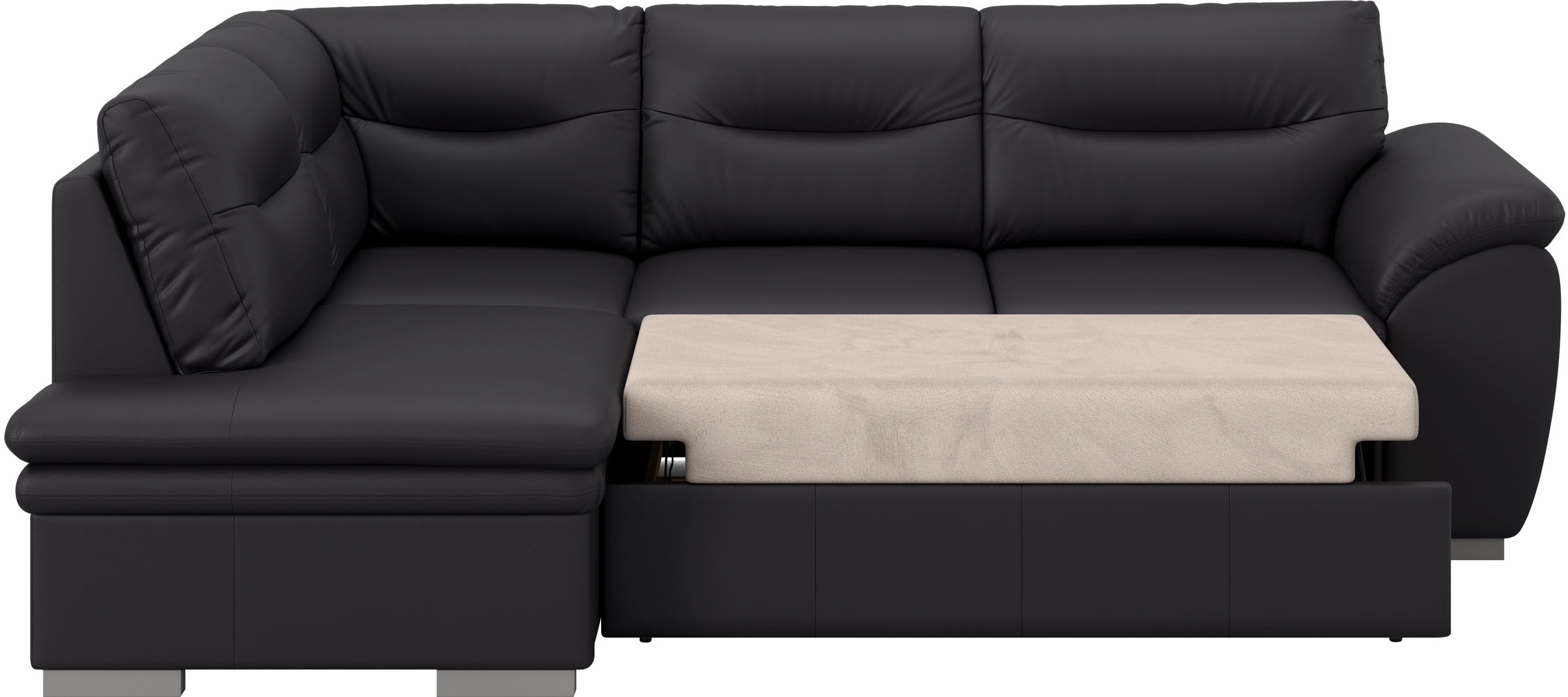 COTTA Ecksofa »Leandra L-Form« wahlweise mit Schlaffunktion & Bettkasten
