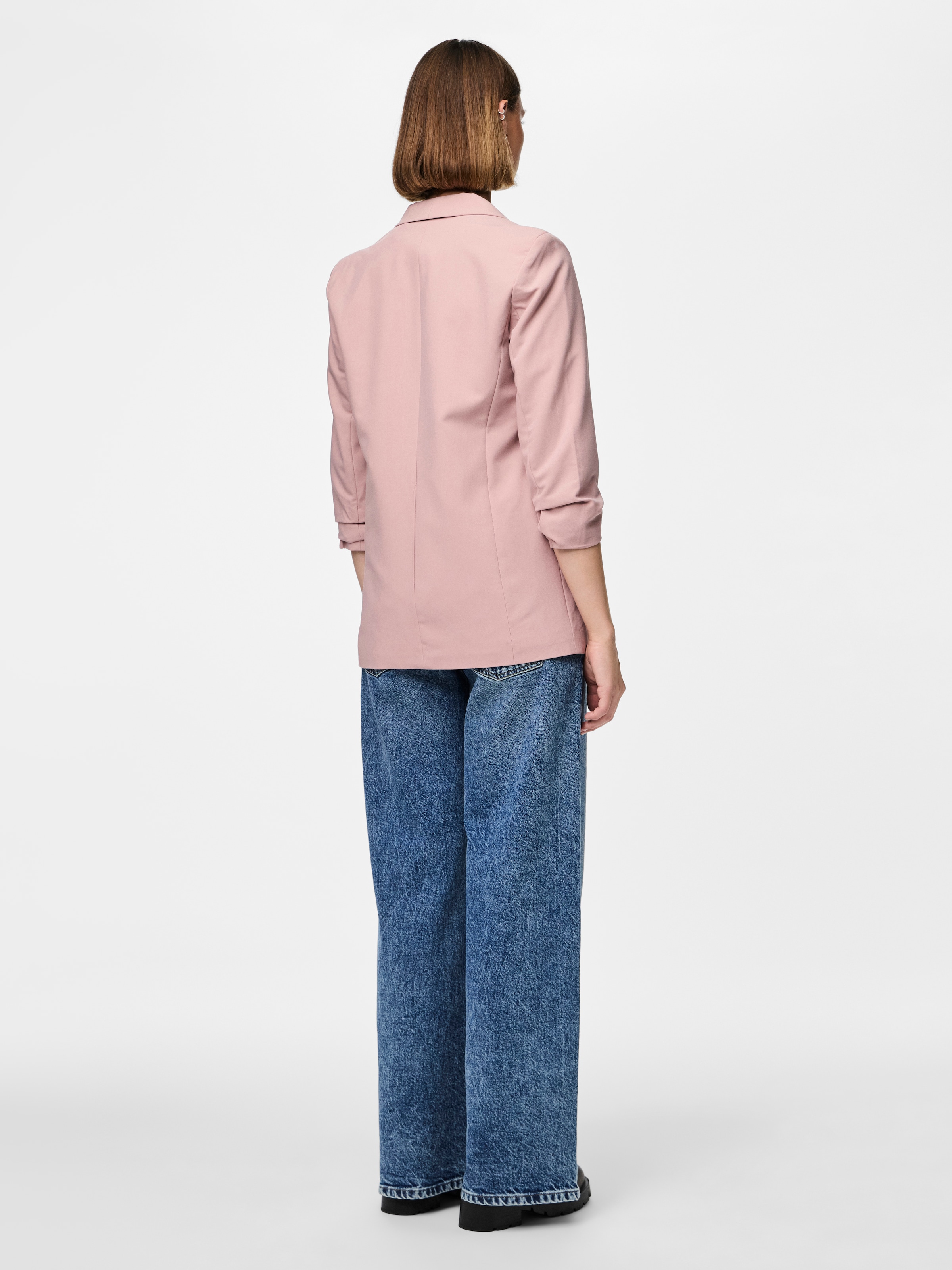 pieces Blusenblazer »PCBOSELLA 3/4 BLAZER NOOS«, mit Faltendetail am Ärmel