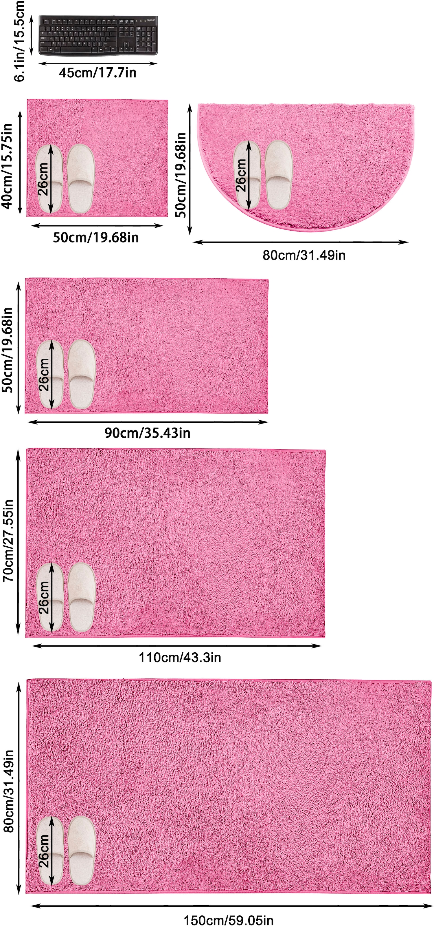 my home Badematte »Juna, Badteppich«, rutschhemmend beschichtet, fußbodenheizungsgeeignet-strapazierfähig, besonders weich, Badematten, unifarben