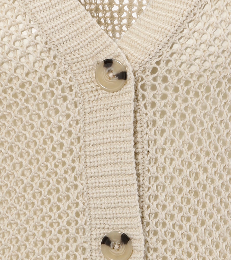 Aniston CASUAL Strickjacke, mit trendigem Lochstrick-Muster