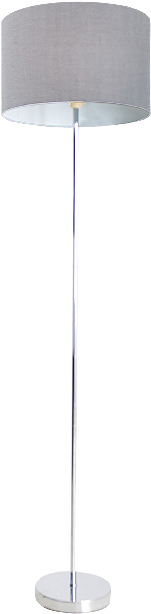 Schirm flammig-flammig, 1 40W Höhe »New 160cm kaufen Gestell York«, 1x max bei Durchmesser chrom näve Stehlampe E27 34,5cm OTTO grau