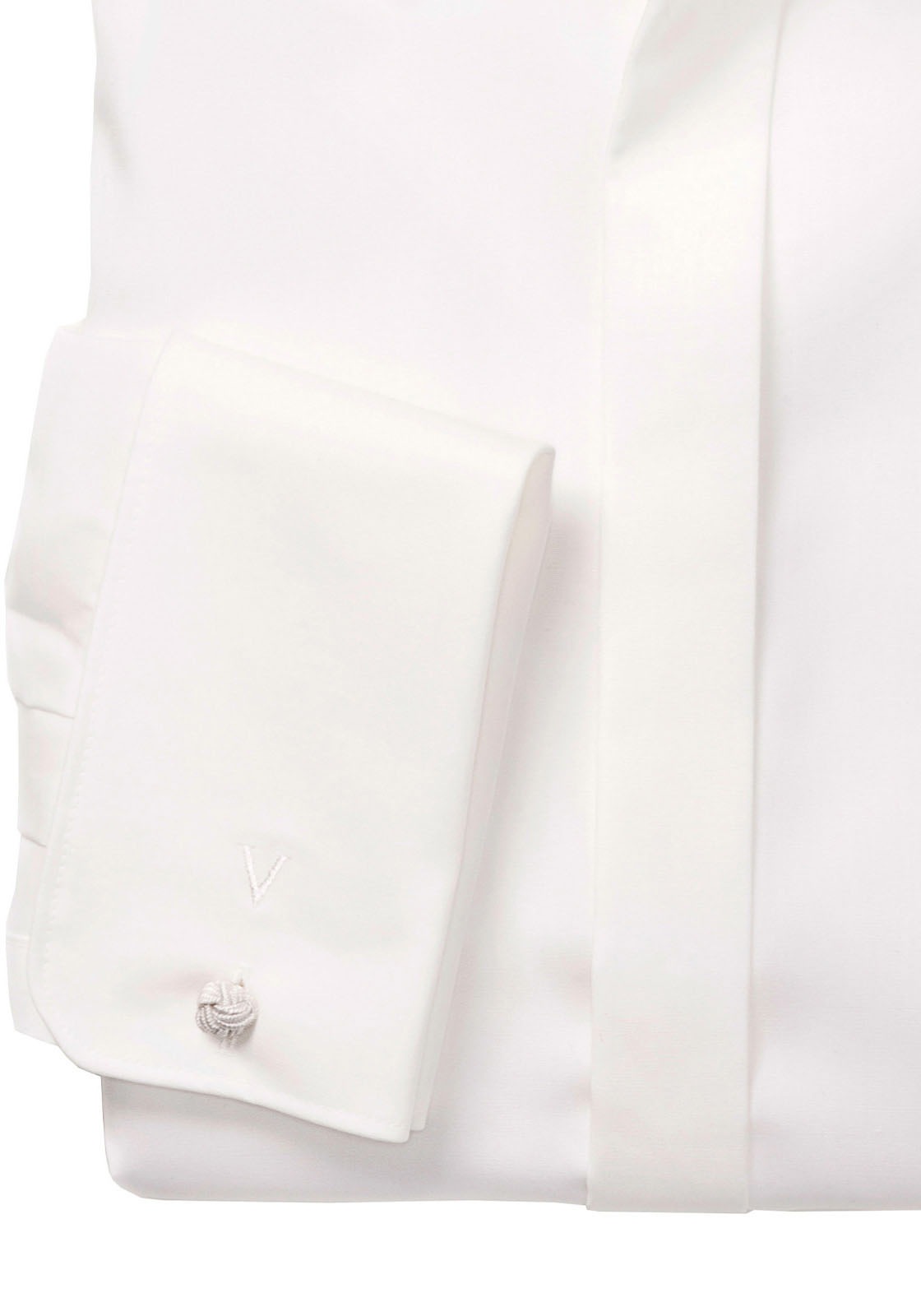 MARVELIS Langarmhemd Umschlagmanschette, New-Kentkragen, modern fit, bügelfrei